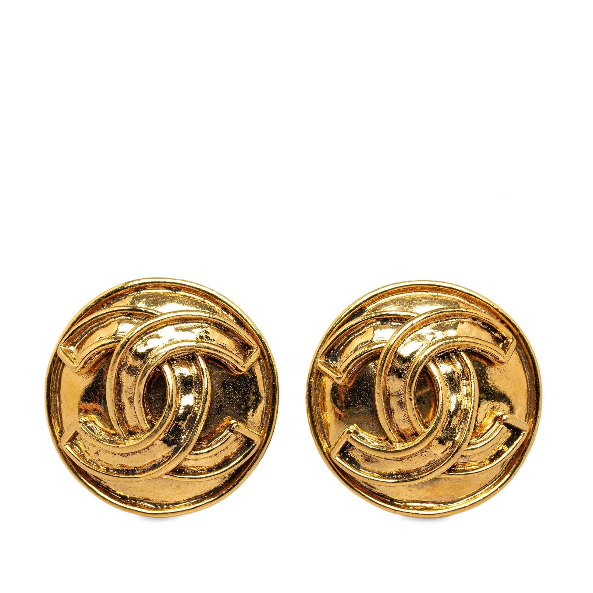 CHANEL CC Clip On Earrings Costume Earrings