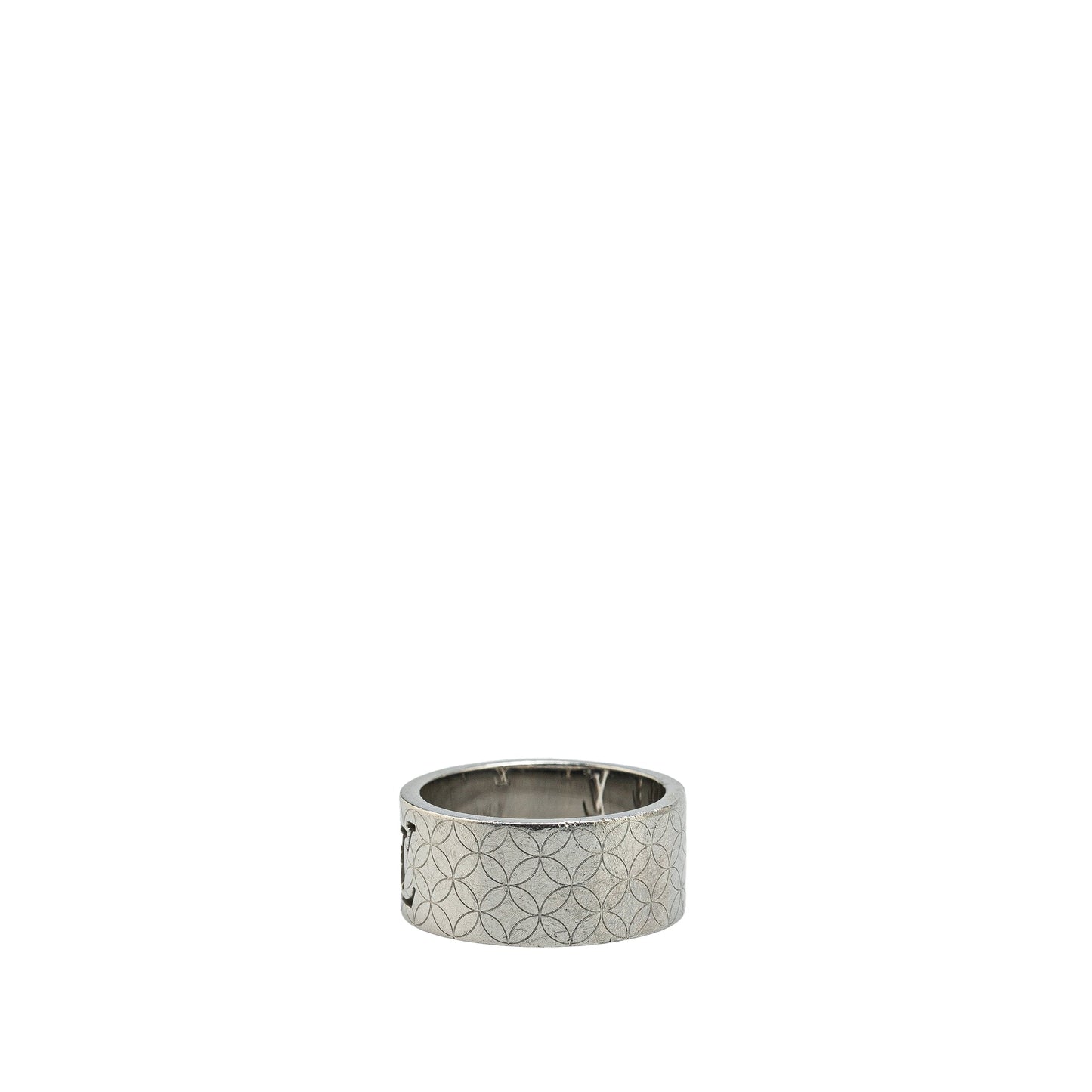Silver Louis Vuitton Stainless Steel Champs Elysees Ring S
