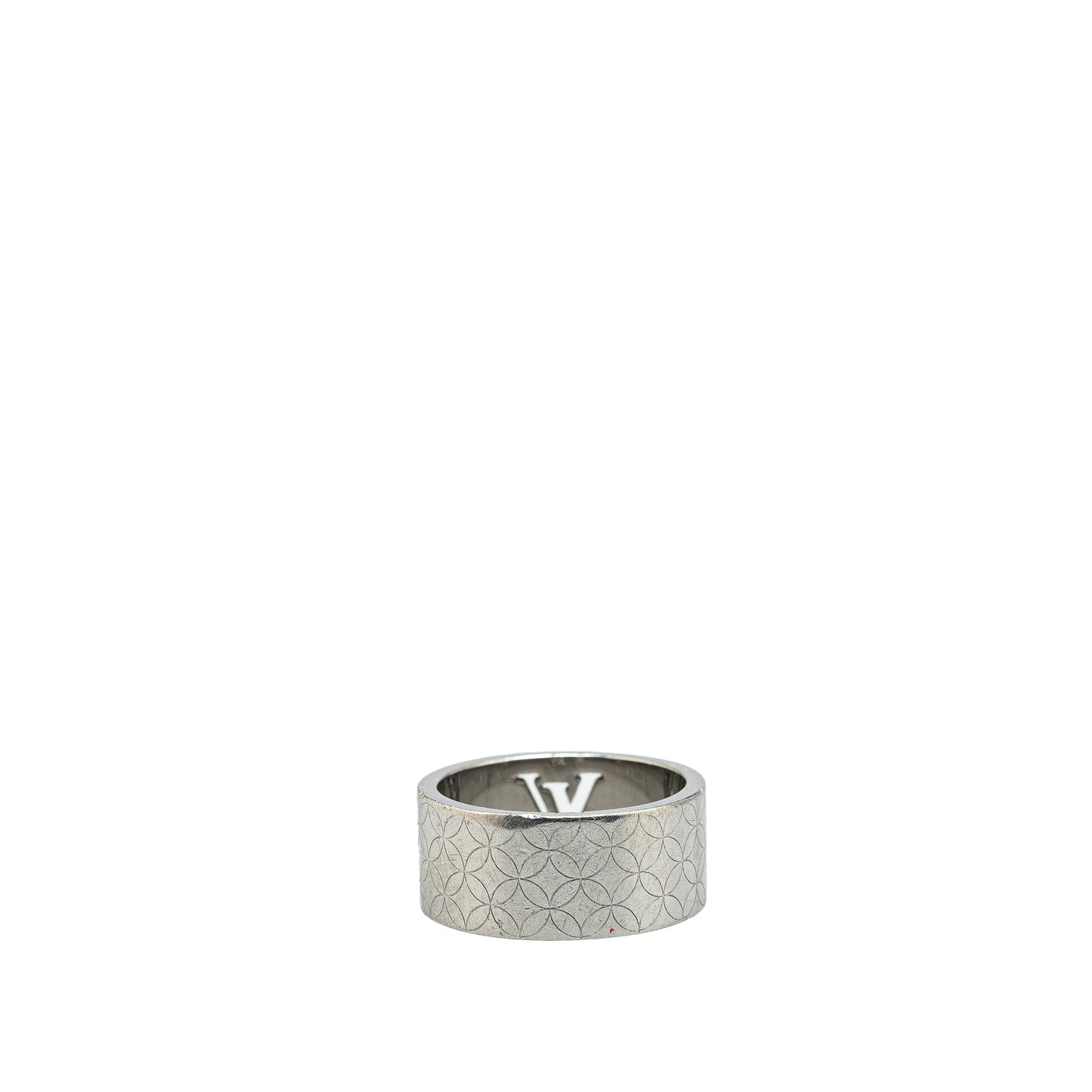 Silver Louis Vuitton Stainless Steel Champs Elysees Ring S