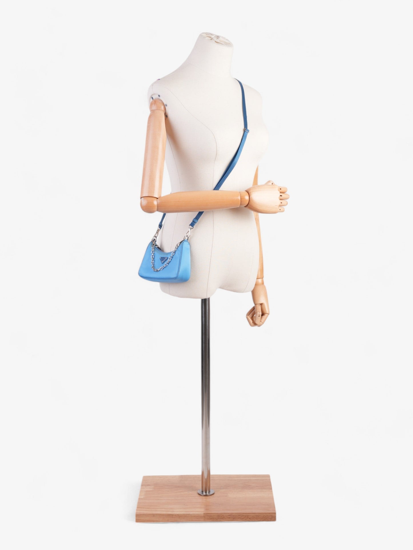 Prada Re Edition Crossbody Bag Nylon Blue Mini