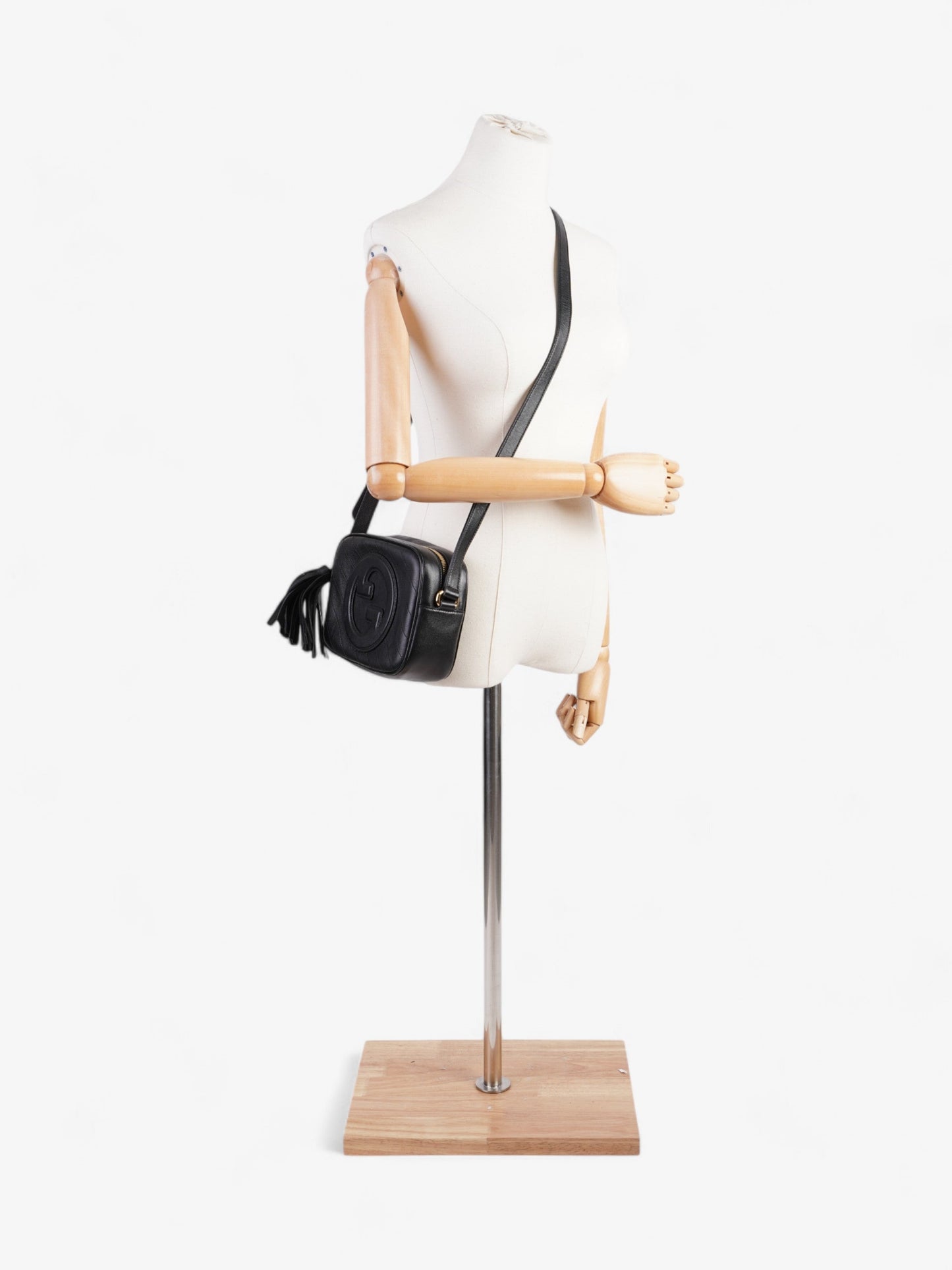 Gucci Blondie Crossbody Bag Leather Black Leather Small