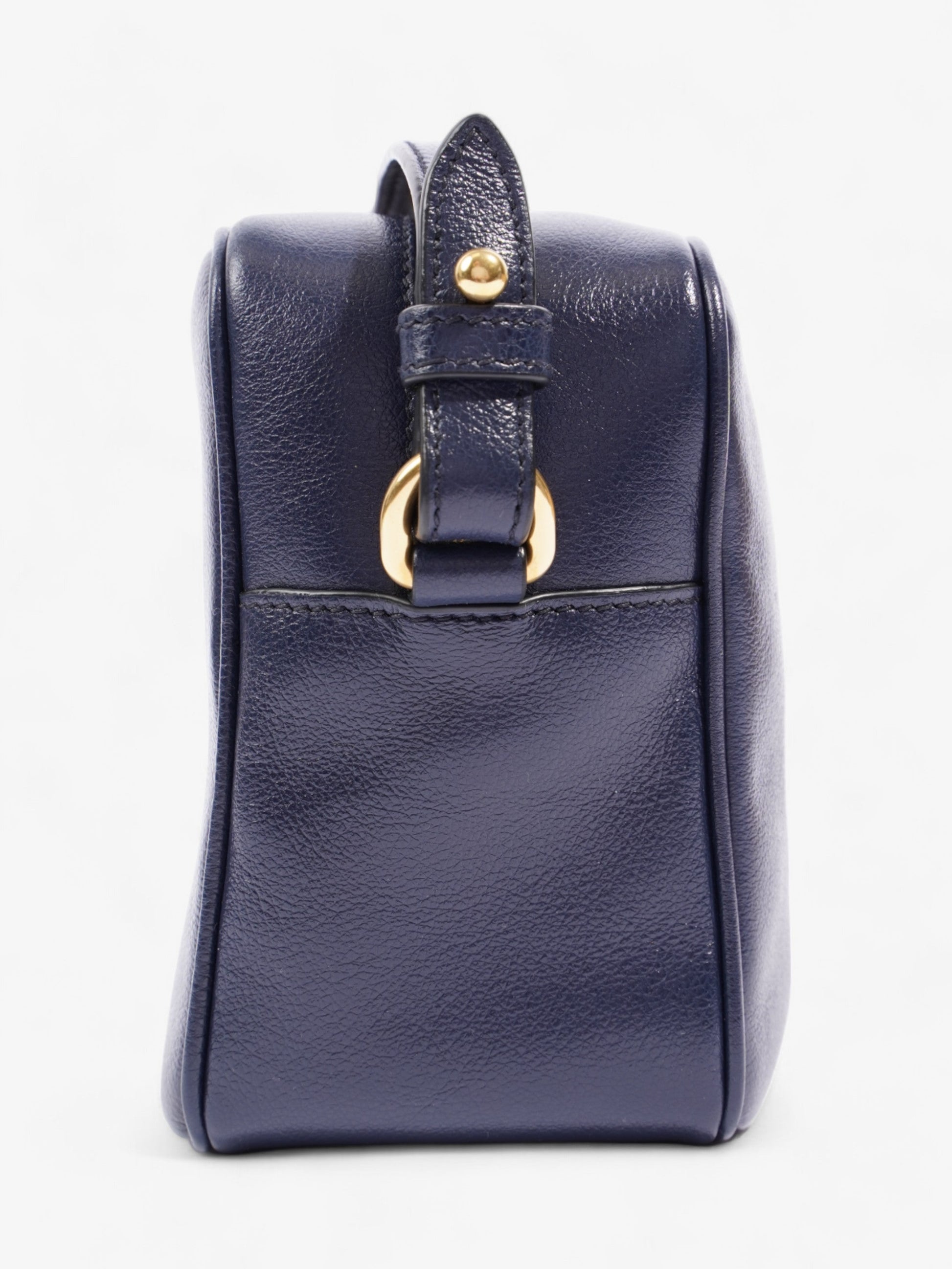 Prada Crossbody Bag Leather Navy Logo