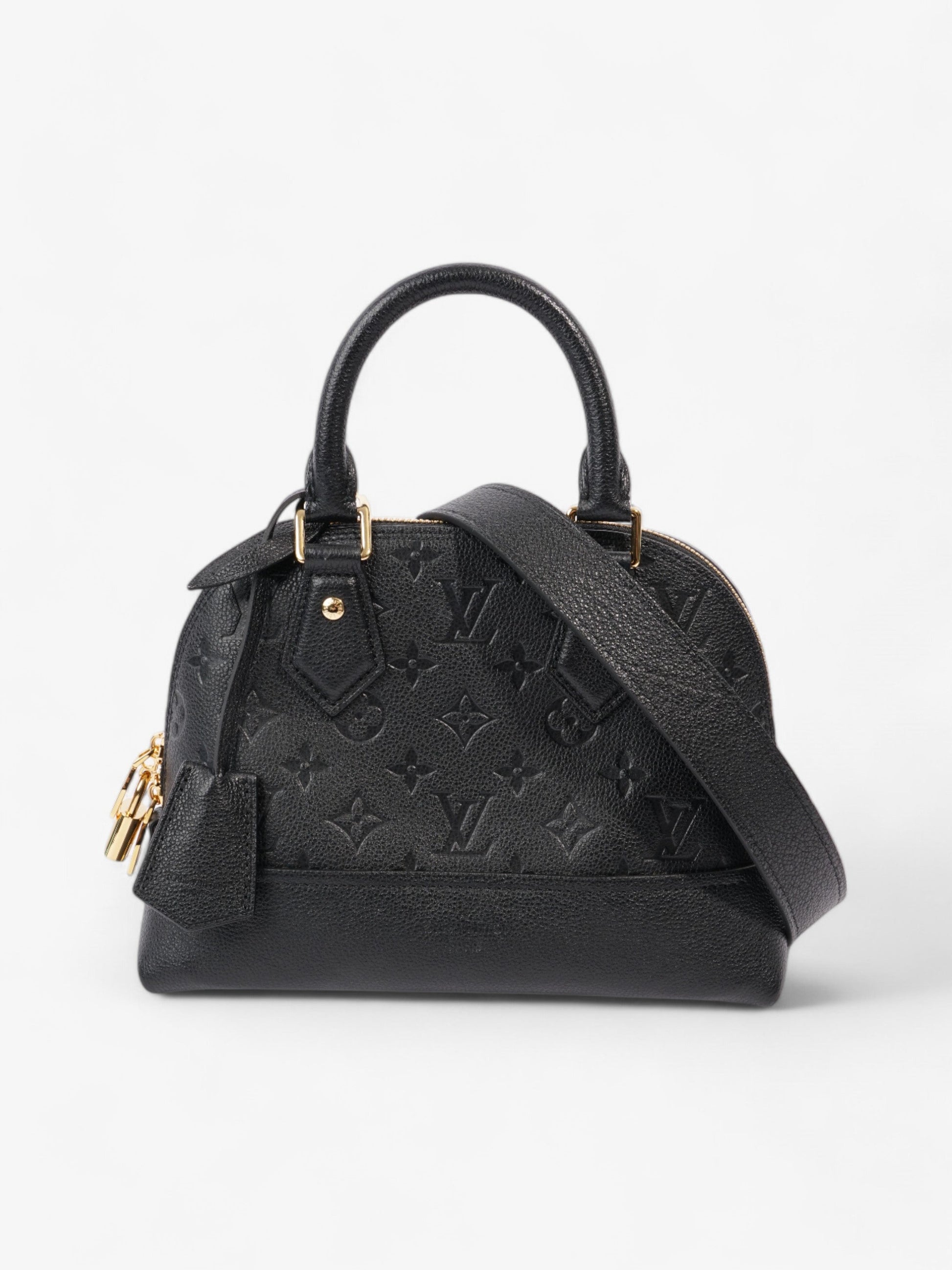 Louis Vuitton Alma BB Monogram Empreinte Leather Black Handbag