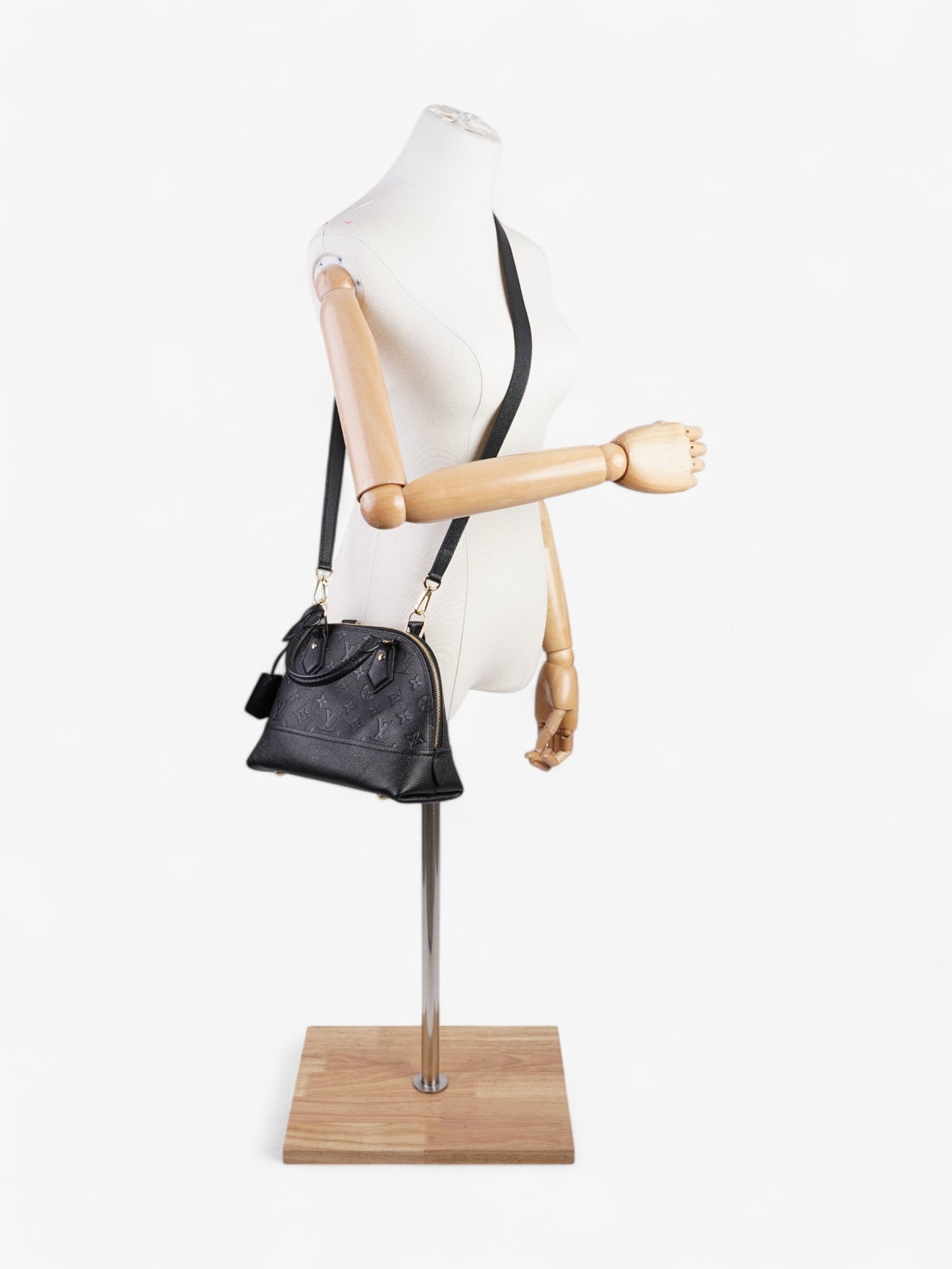 Louis Vuitton Alma BB Monogram Empreinte Leather Black Handbag
