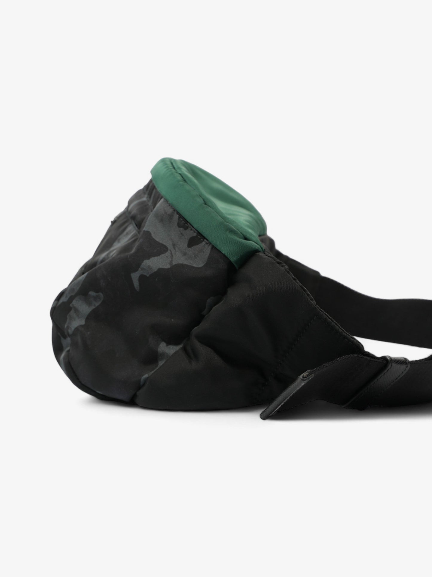 Prada Bum Bag Grey Camo Re Nylon Black Green Travel Bag