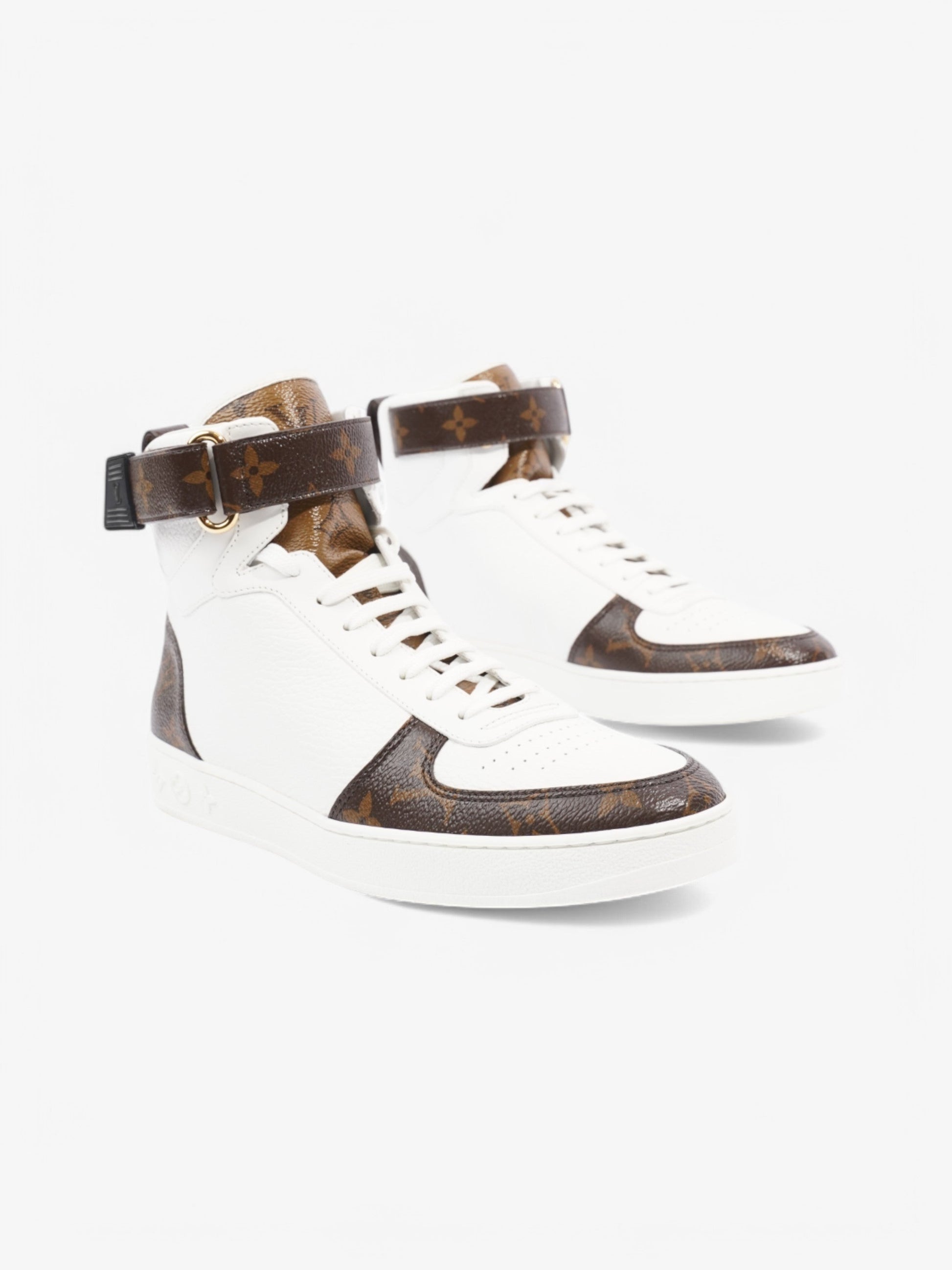Louis Vuitton Boombox High-tops EU 38.5 UK Monogram Leather White Handbag