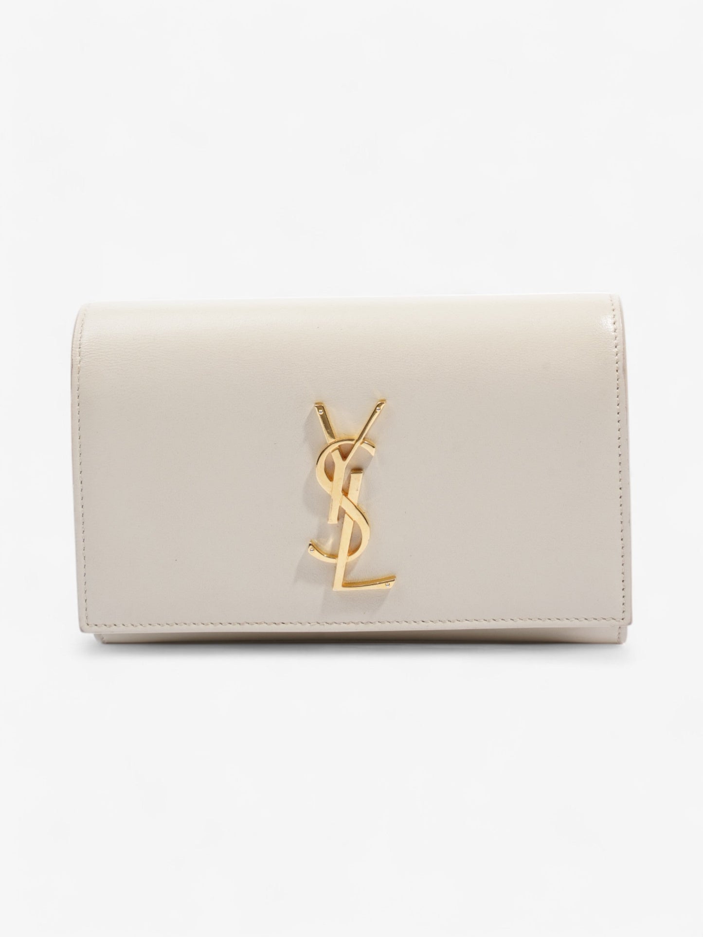 YSL Saint Laurent Kate Belt Bag Calfskin Leather Cream
