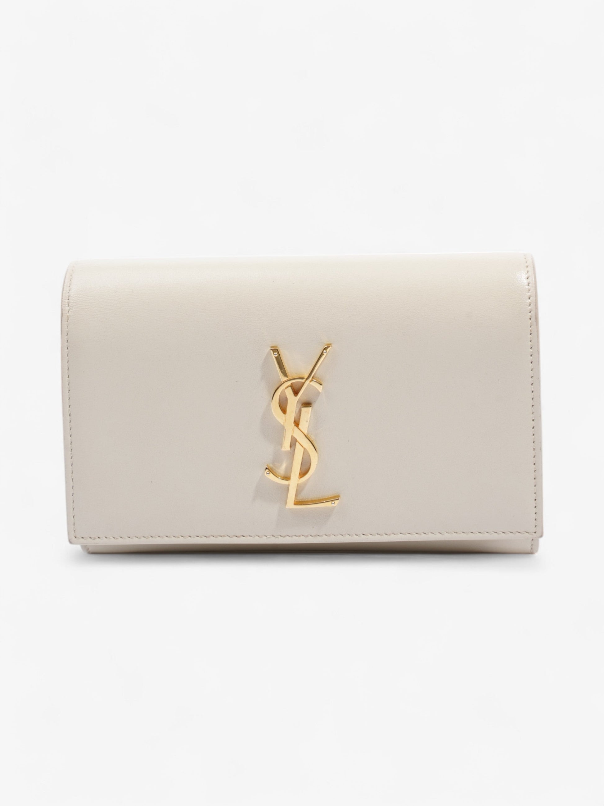 YSL Saint Laurent Kate Belt Bag Calfskin Leather Cream