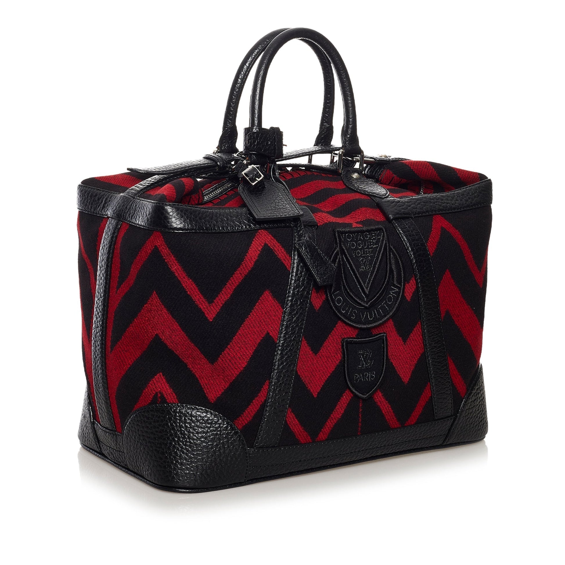 Red Louis Vuitton Grimaud Vail Blanket Travel Bag