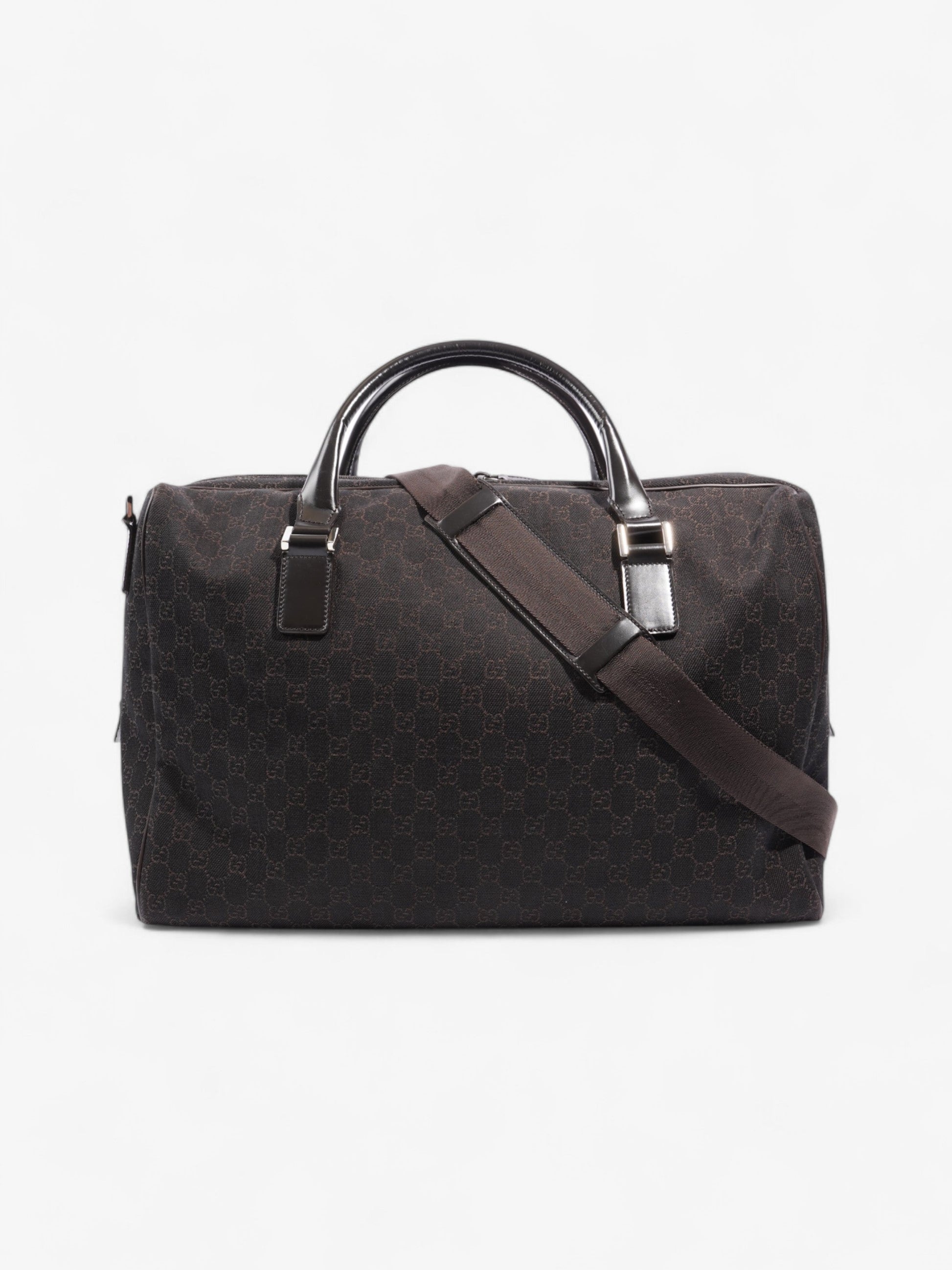 Gucci Boston Travel Bag Supreme Canvas Brown
