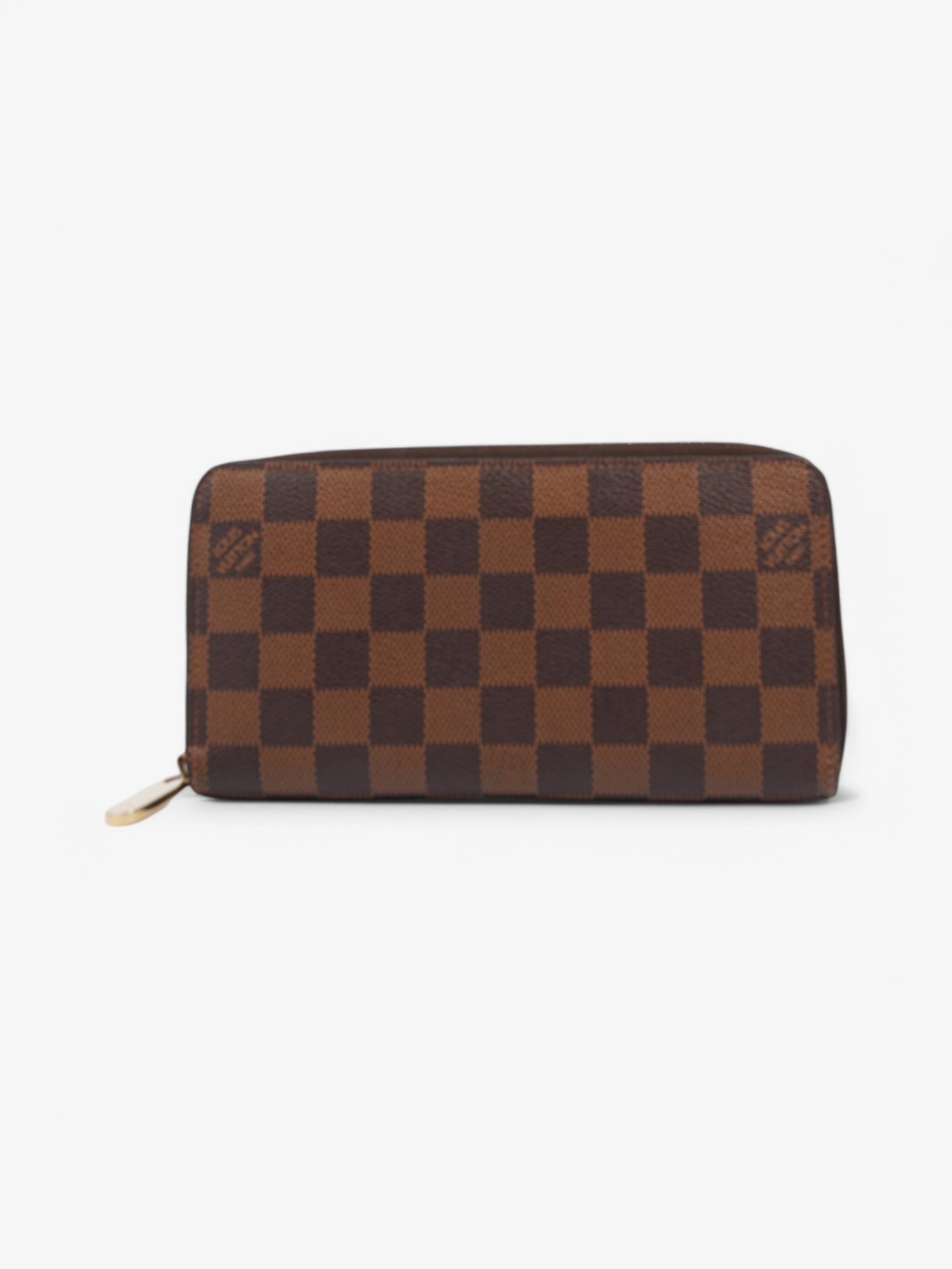 Louis Vuitton Zippy Ebene Coated Damier Canvas Coated Canvas Wallet Case