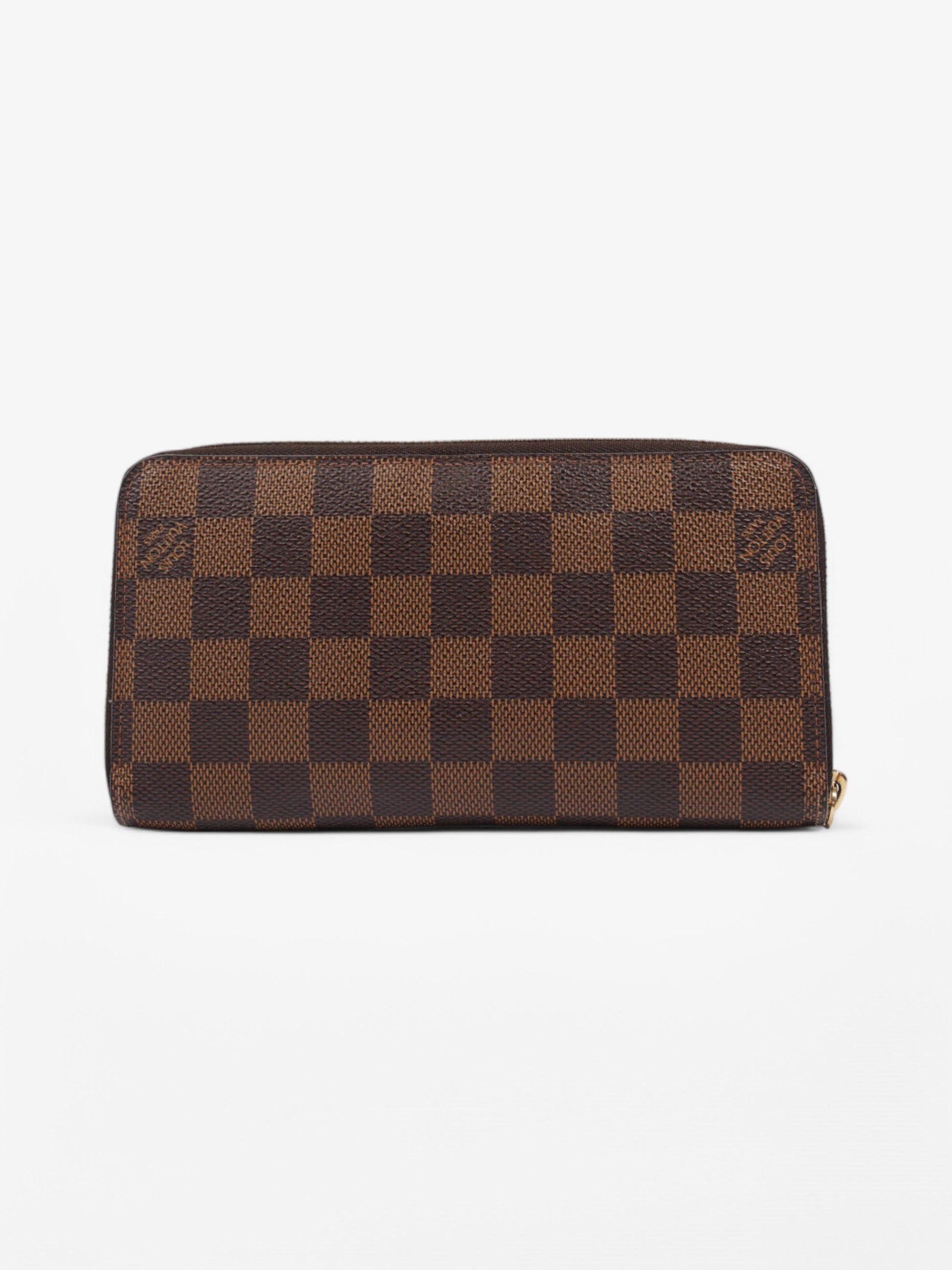 Louis Vuitton Zippy Ebene Coated Damier Canvas Coated Canvas Wallet Case