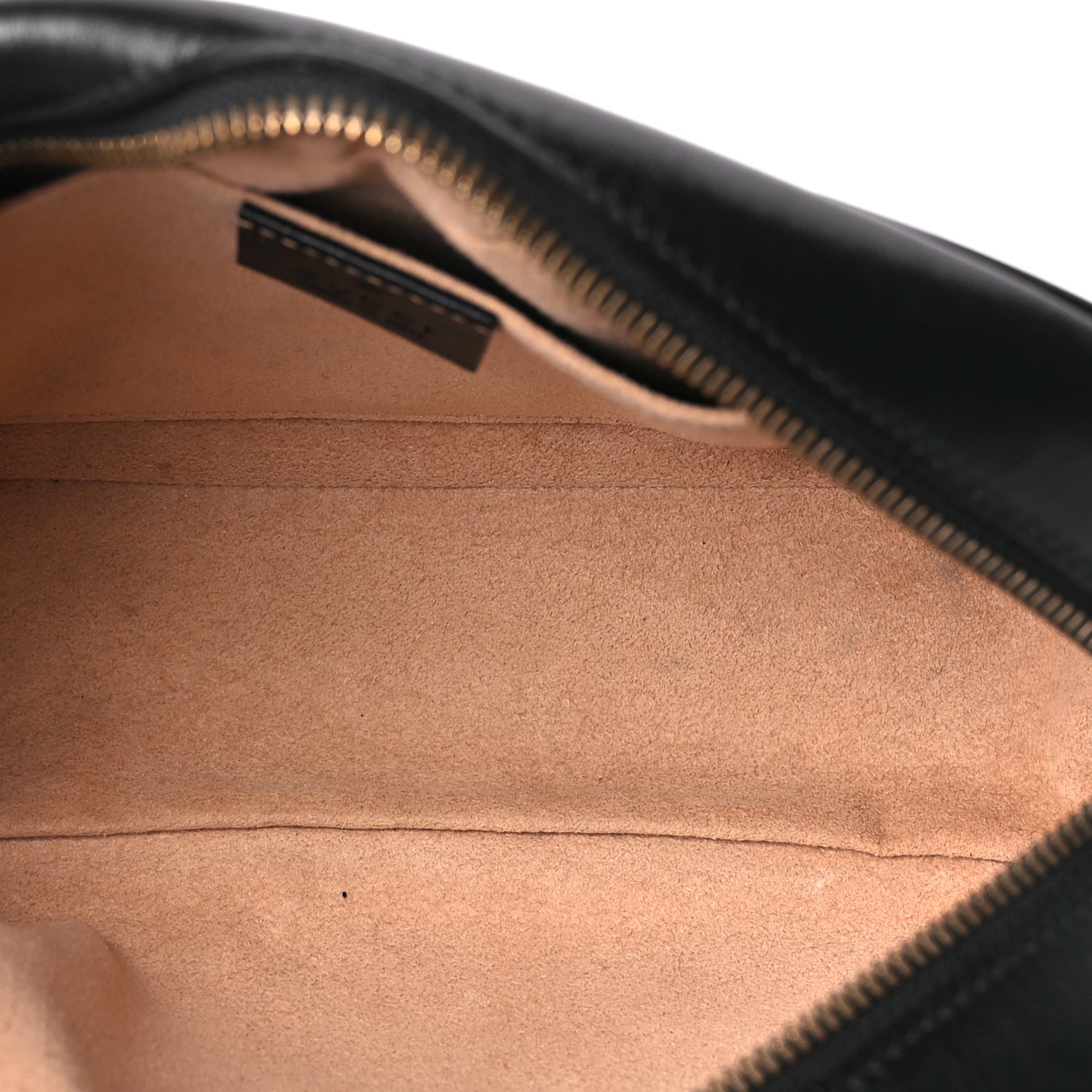 Gucci Calfskin Matelasse Small GG Marmont Chain Shoulder Bag Black