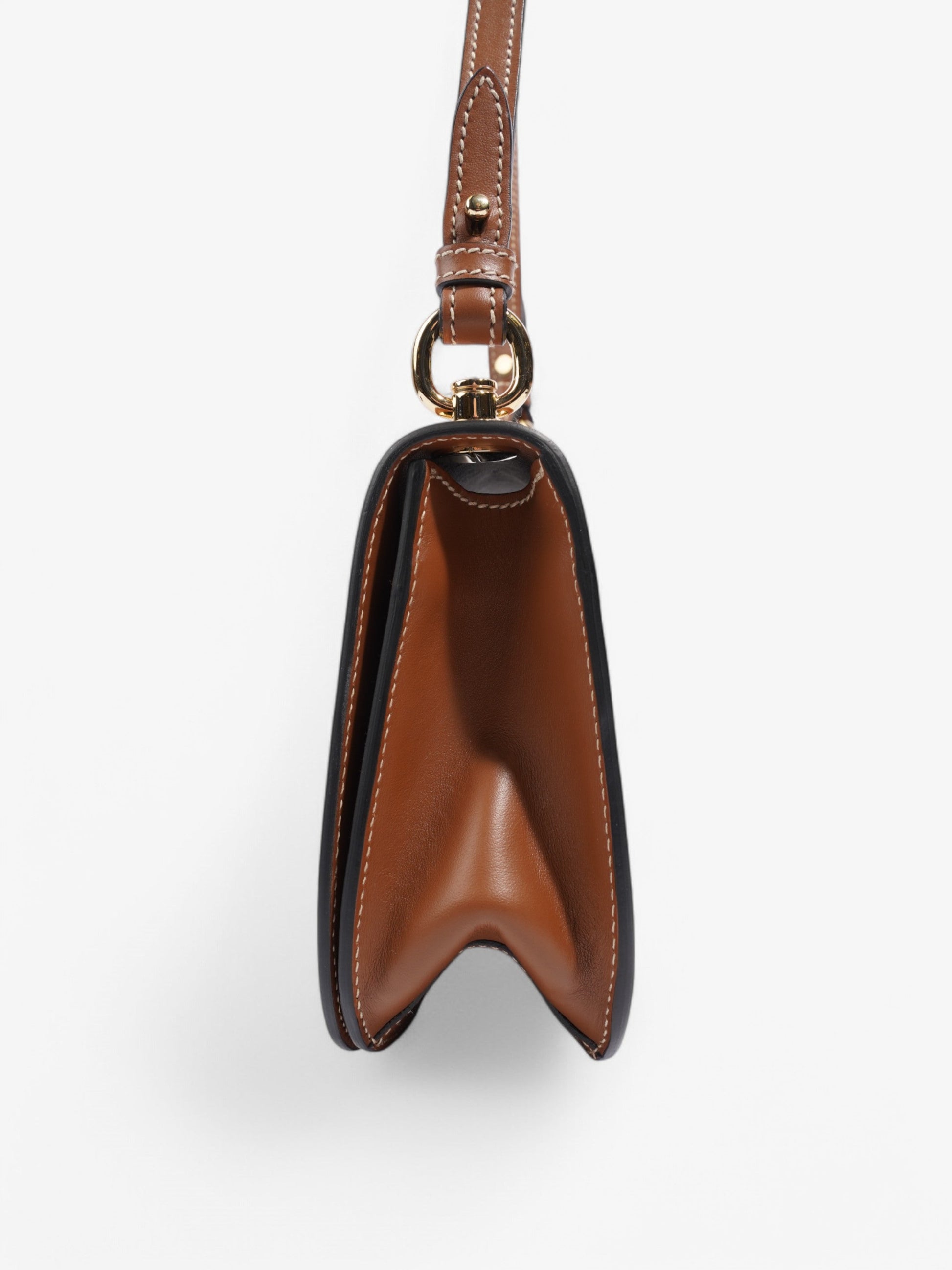 Prada City Shoulder Bag Leather Brown