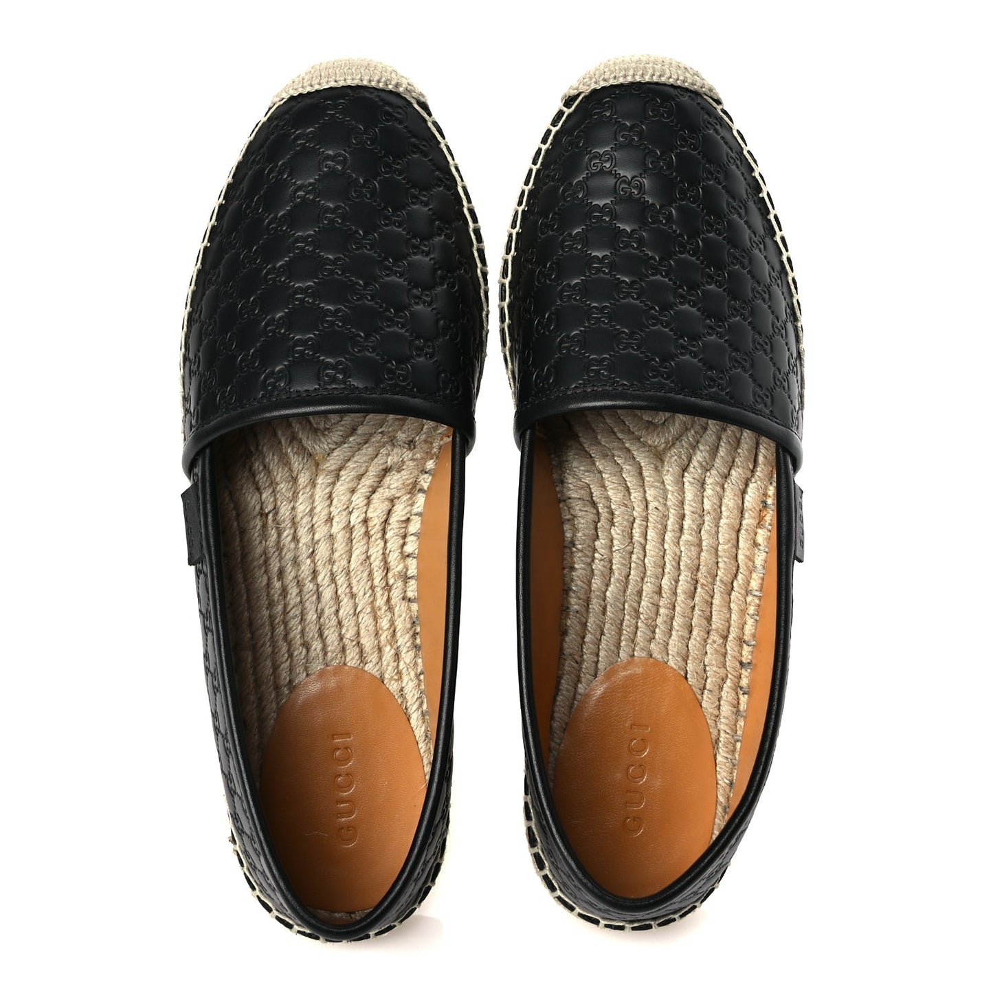 Gucci Microguccissima Signature Espadrilles 36 Black