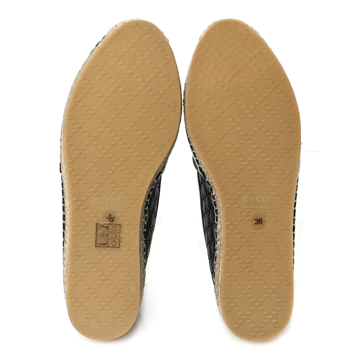 Gucci Microguccissima Signature Espadrilles 36 Black
