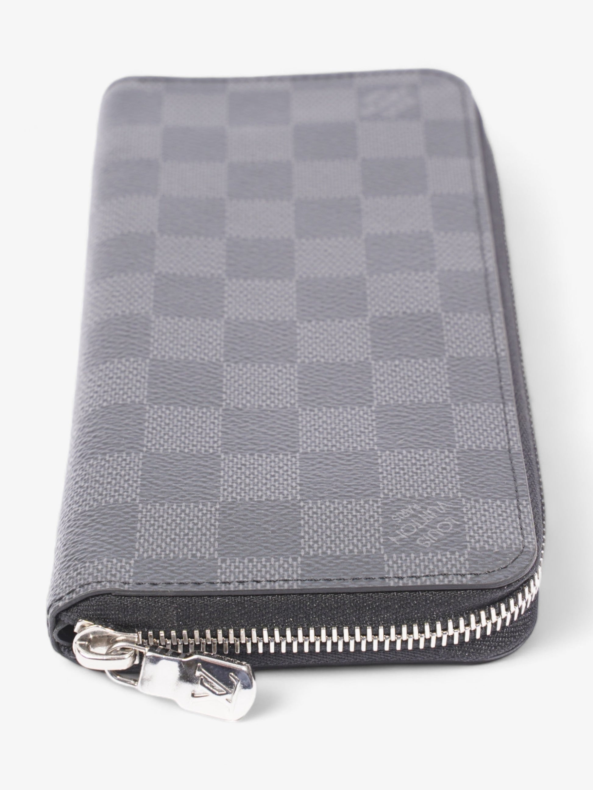 Louis Vuitton Zippy Graphite Coated Damier Canvas Coated Canvas Wallet Case