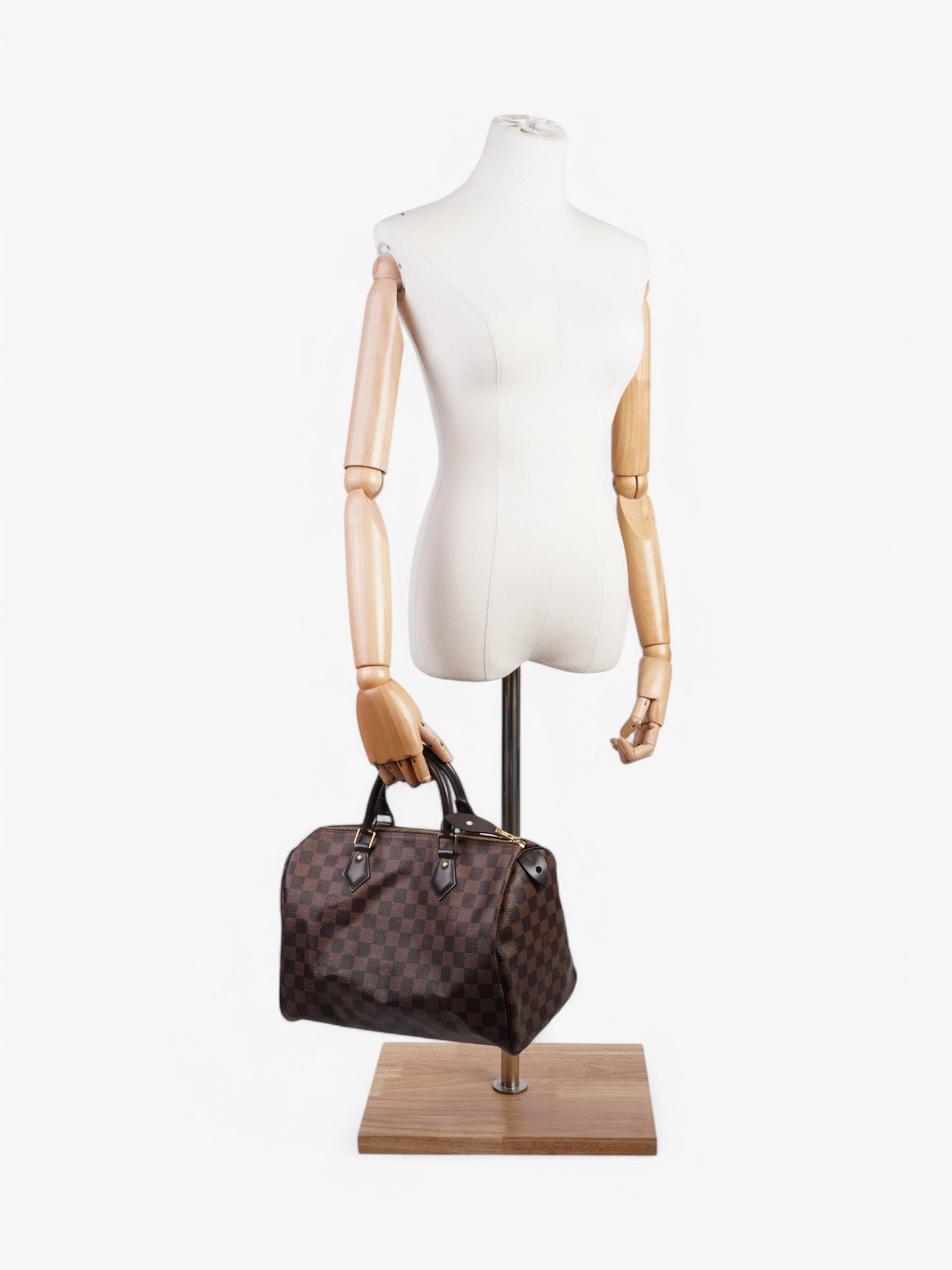 Louis Vuitton Speedy Ebene Coated 30 Canvas Coated Canvas Damier Apparel Canvas 57