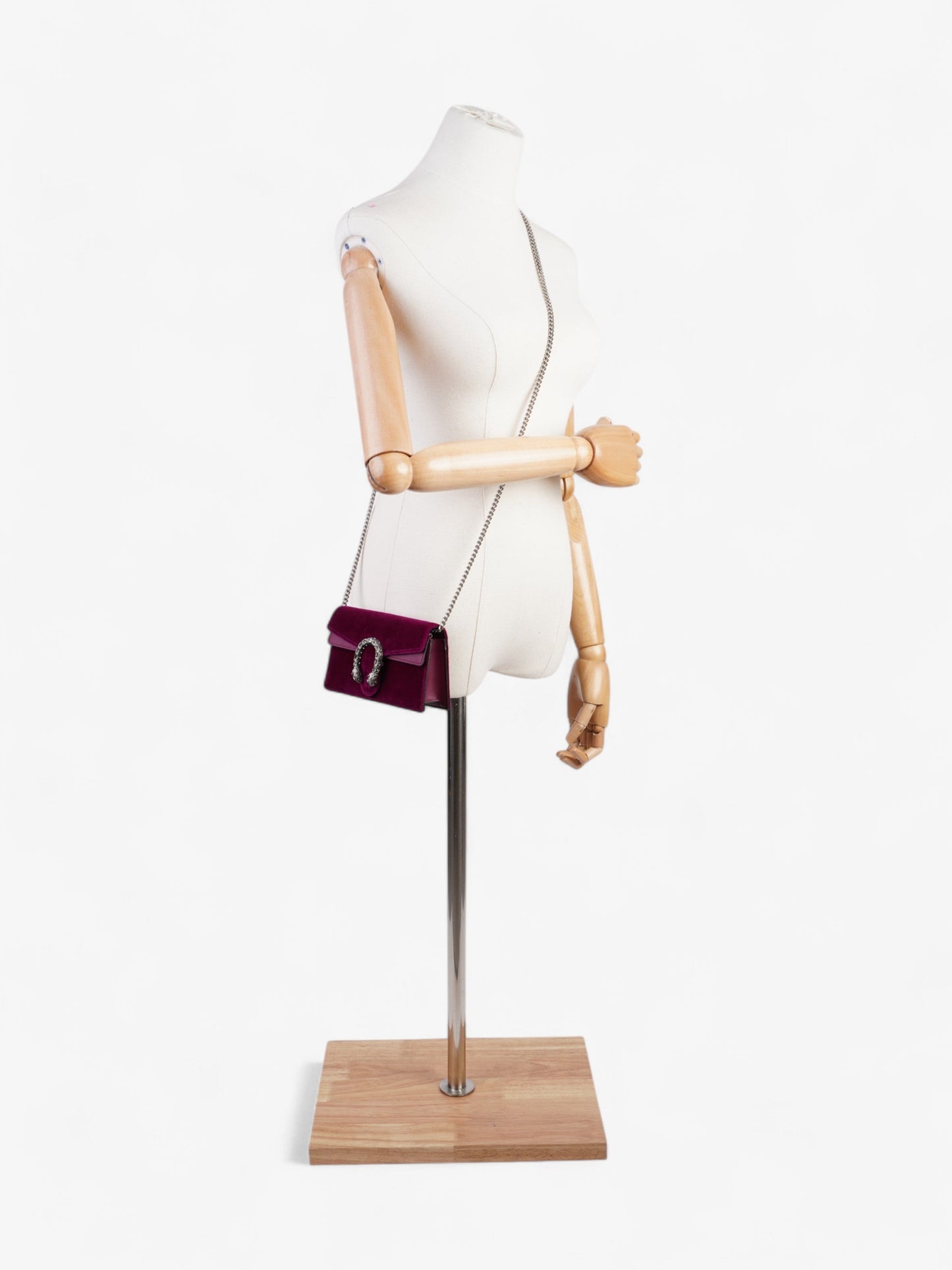 Gucci Dionysus Magneta Velvet Super Crossbody Bag Mini