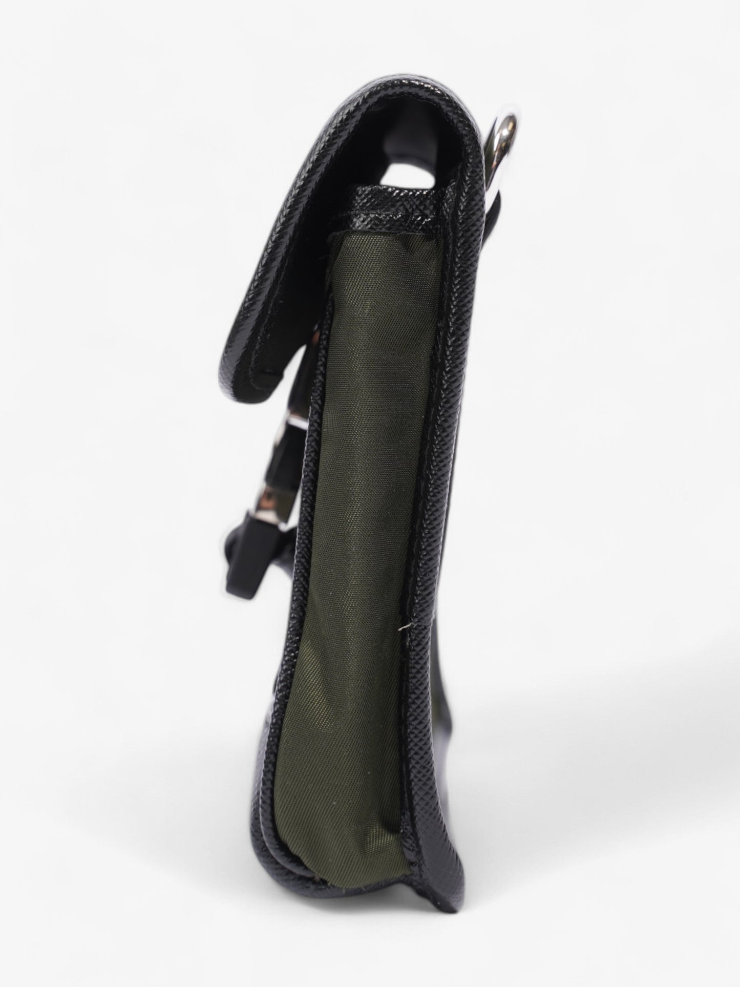 Prada Pl Ue Smartphone Case Military Re Crossbody Bag Nylon Black Green