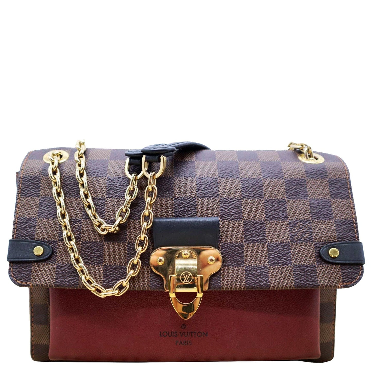 Louis Vavin Pm Damier Ebene Shoulder Bag Brown