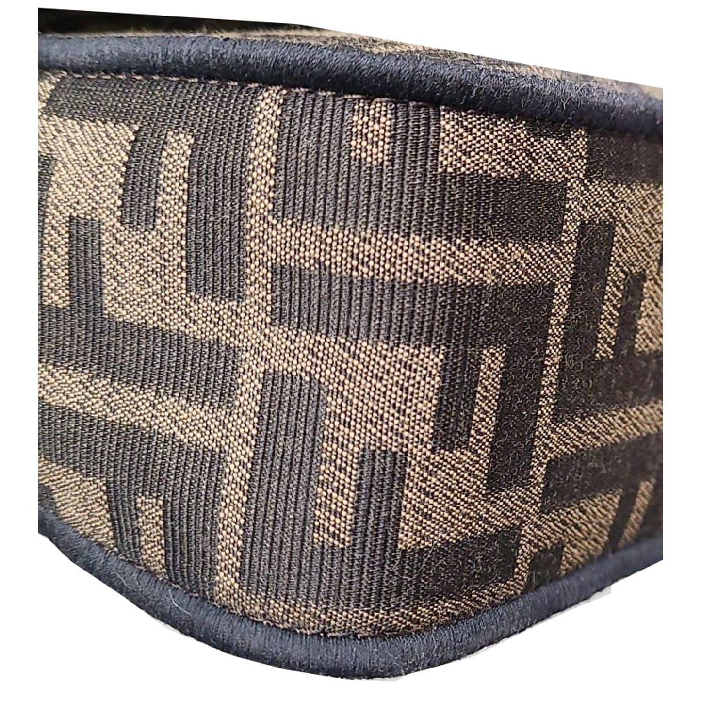 Fendi Baguette Zucca Shoulder Bag Canvas Brown Mini Bag Brown 1