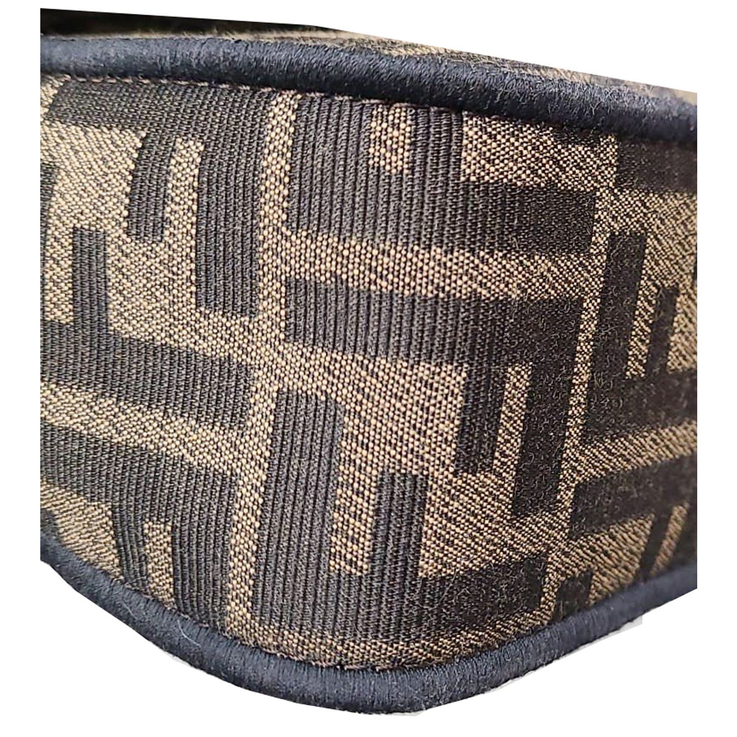 Fendi Baguette Zucca Shoulder Bag Canvas Brown Mini Bag Brown 1