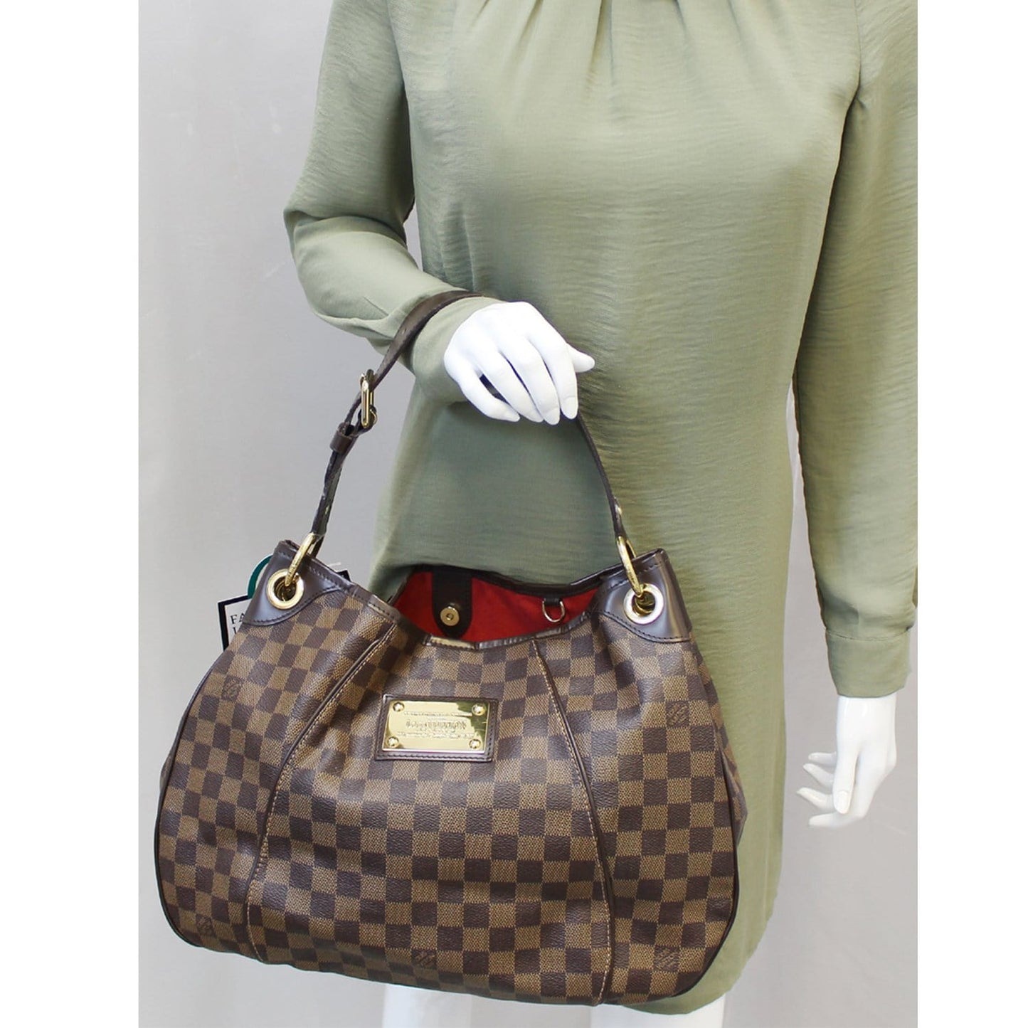 Louis Galliera Pm Damier Ebene Shoulder Bag