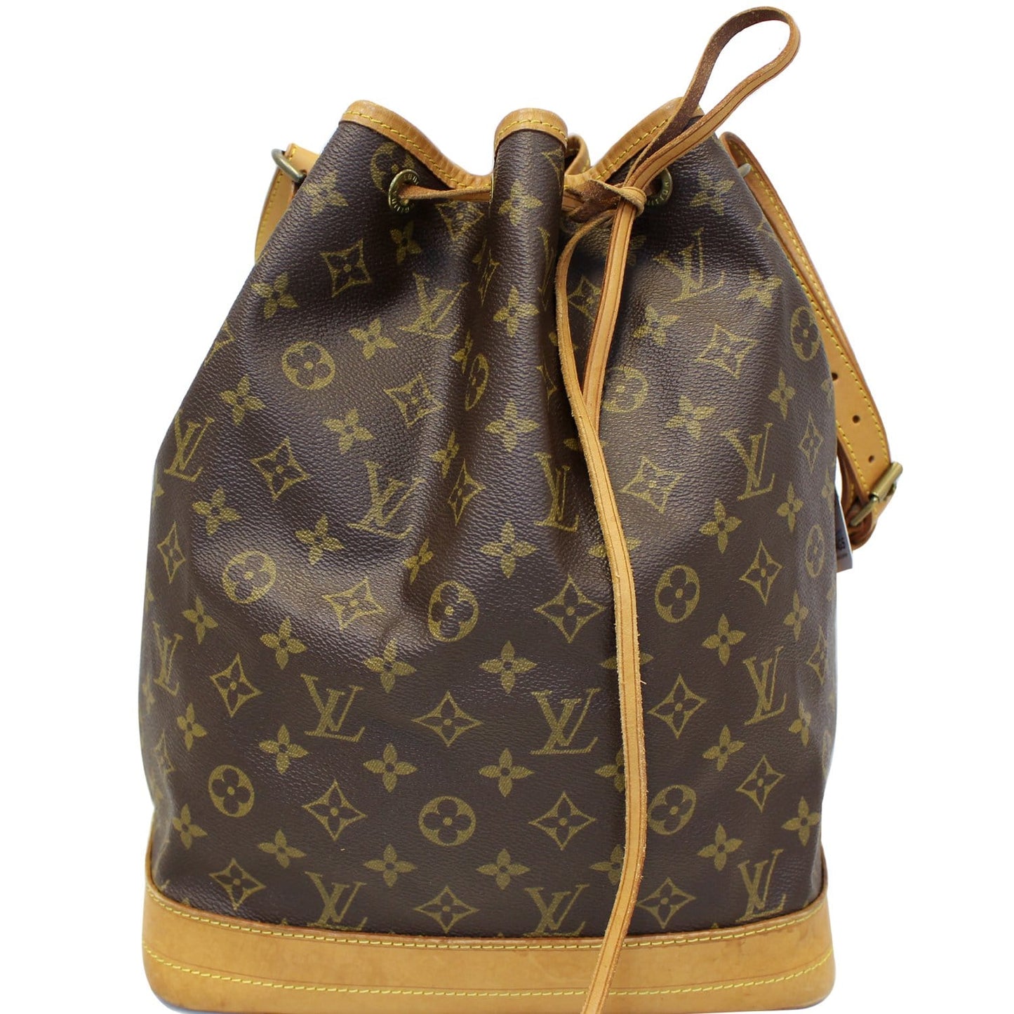 Louis Large Noe Shoulder Bag Canvas Monogram Brown Tt2816