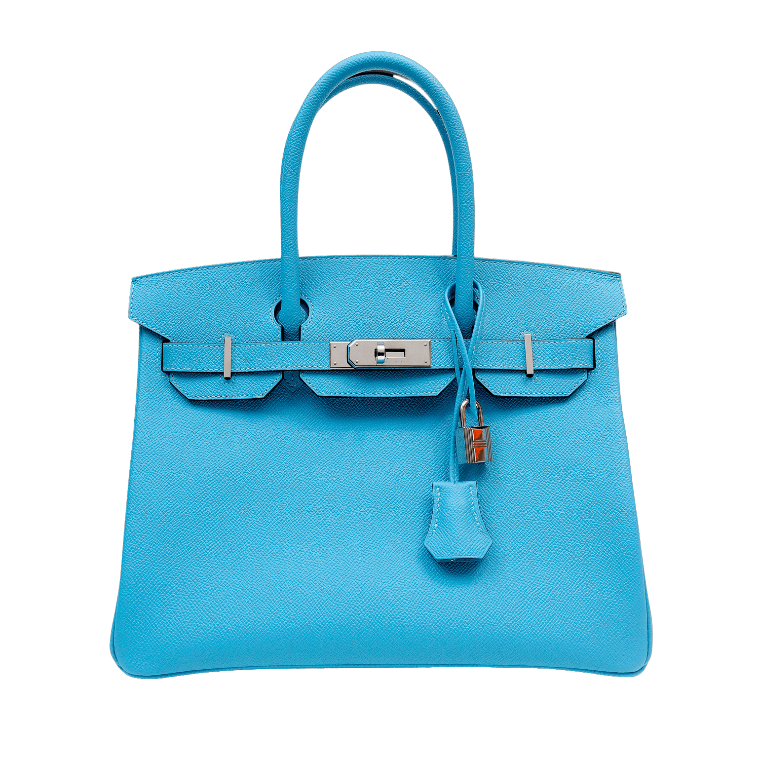 Hermes Cotton Candy Epsom W Palladium Hardware Handbag Blue Travel Bag