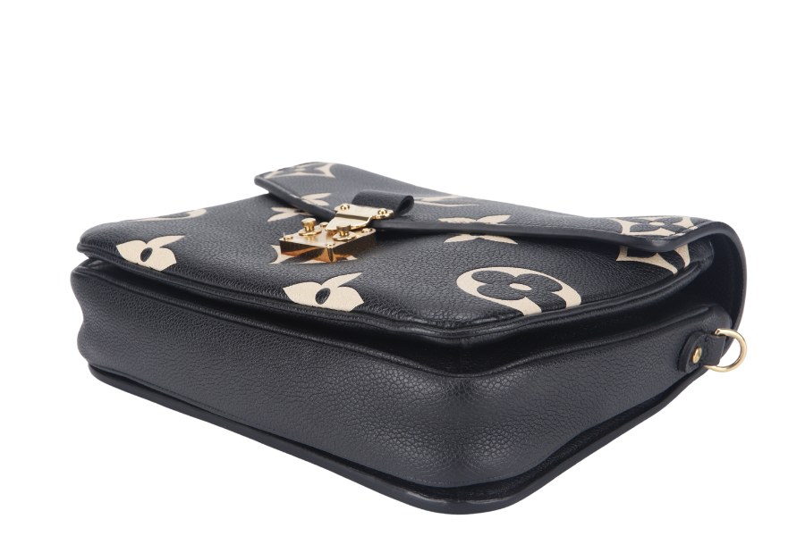 LOUIS VUITTON POCHETTE METIS (M45773) BICOLOR MONOGRAM EMPREINTE LEATHER WITH DUST COVER