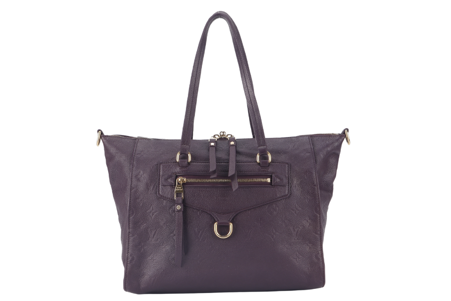 LOUIS VUITTON LUMINEWS PURPLE MONOGRAM EMPREINTE LEATHER GOLD HARDWARE NO DUST COVER
