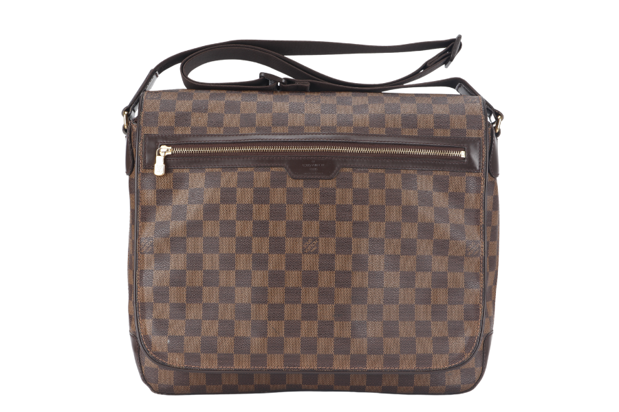 LOUIS VUITTON SPENCER DAMIER EBENE MESSENGER BAG GOLD HARDWARE NO DUST COVER