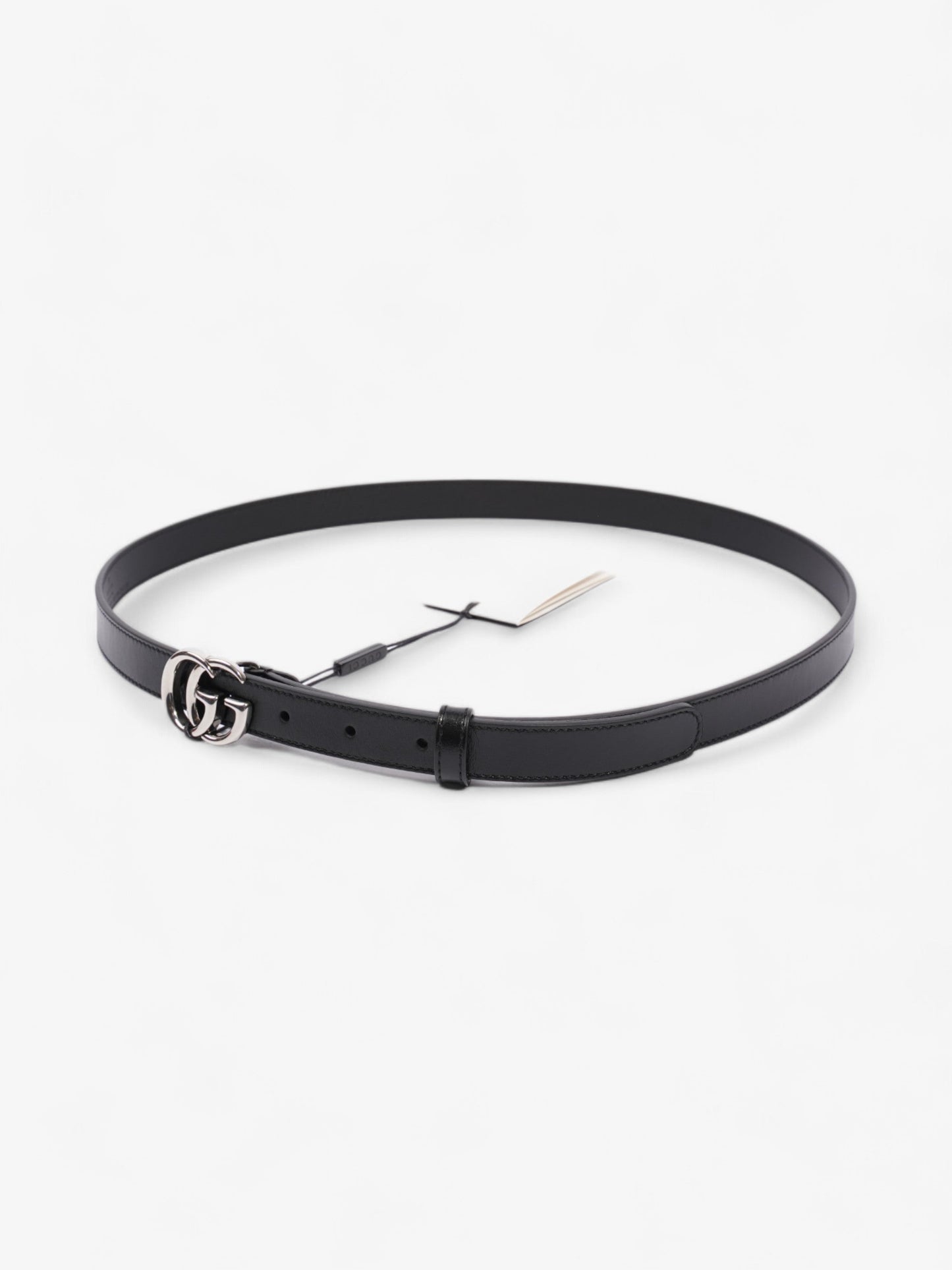 Gucci Marmont Belt Handbag Leather Black Accessory 95Cm 28