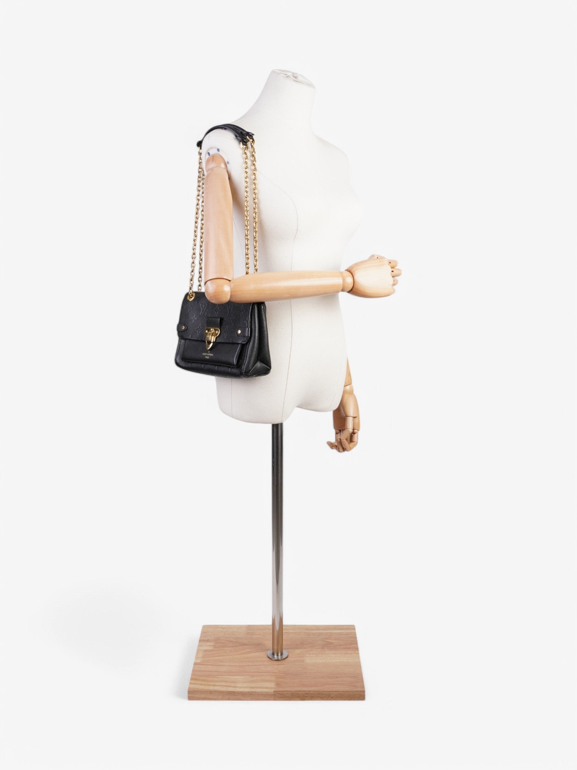 Louis Vuitton Vavin Black Leather Handbag