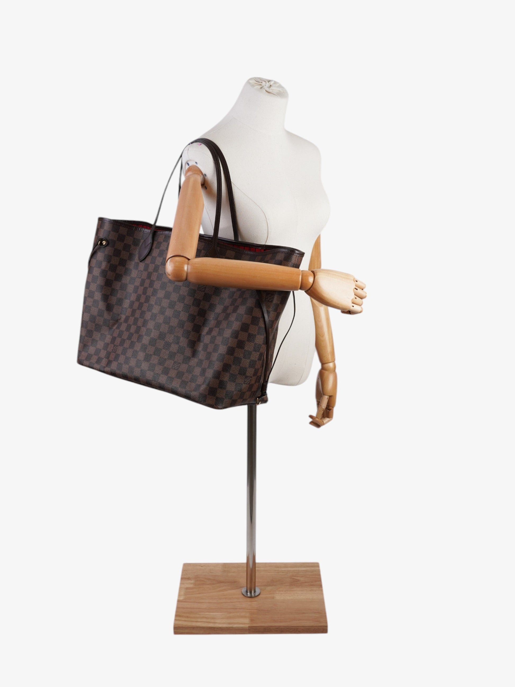 Louis Vuitton Neverfull Ebene Coated GM Damier Canvas Coated Canvas Apparel Gm 9