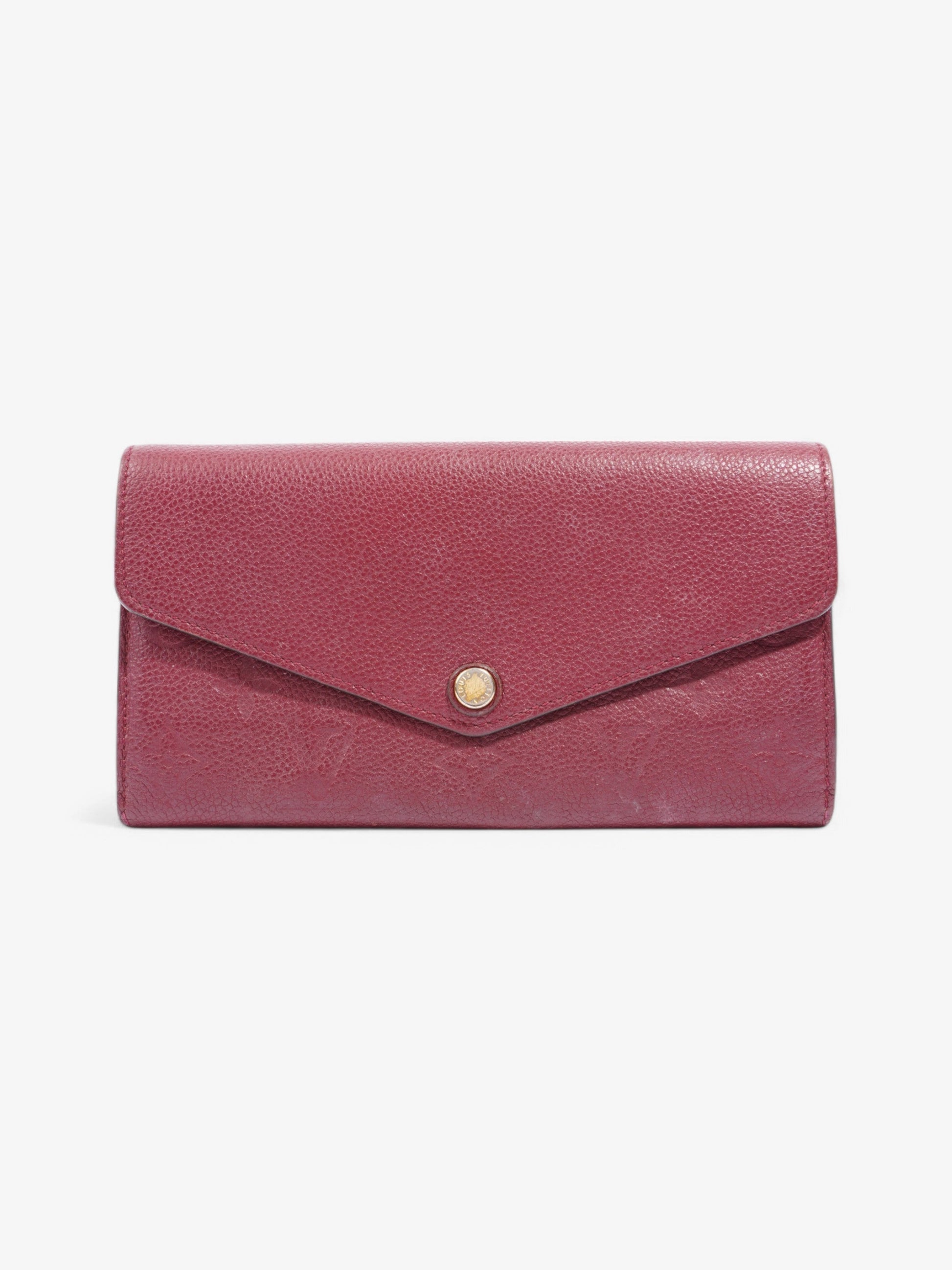 Louis Vuitton Sarah Raisin Leather Empreinte Wallet Case