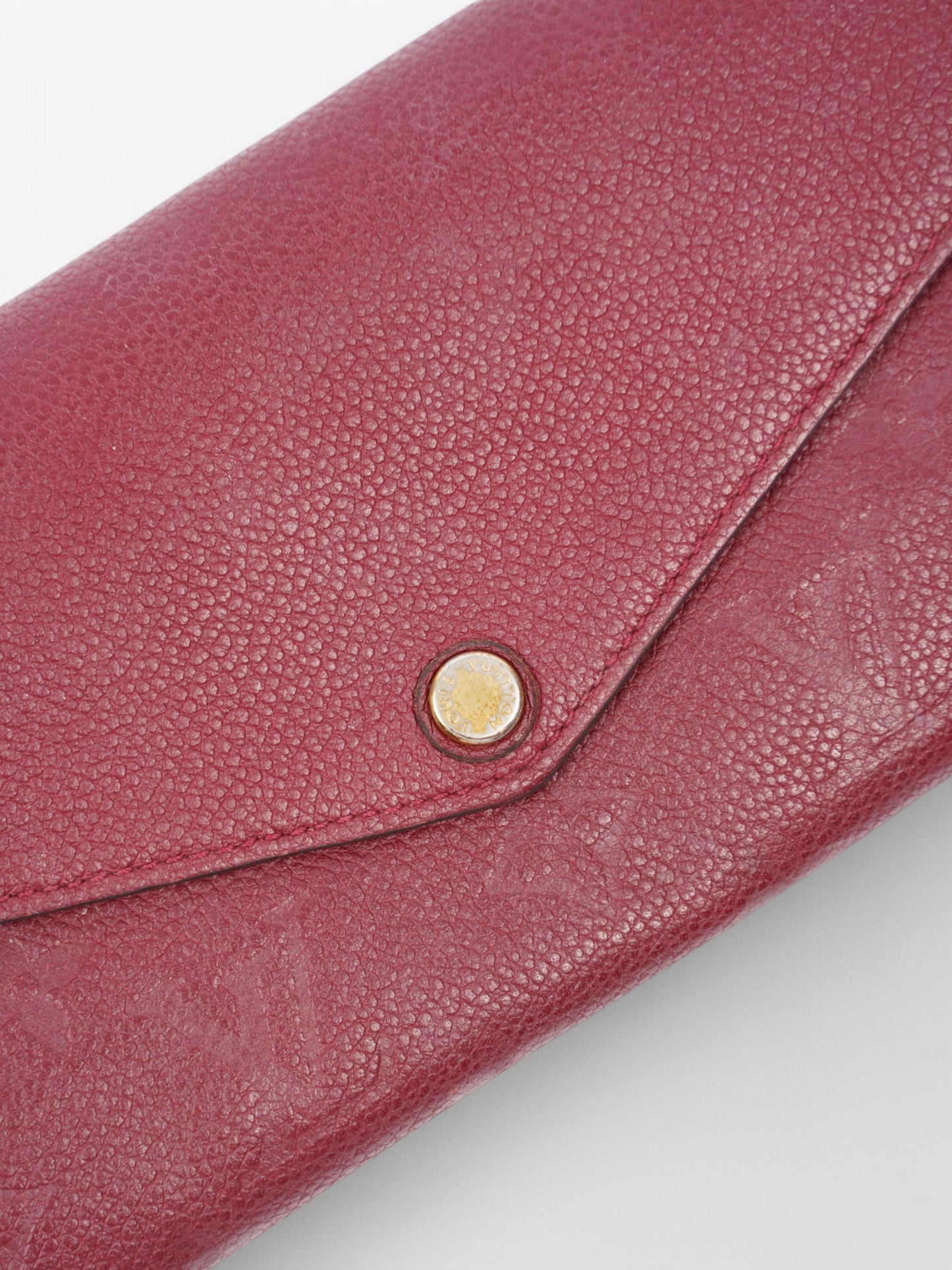 Louis Vuitton Sarah Raisin Leather Empreinte Wallet Case