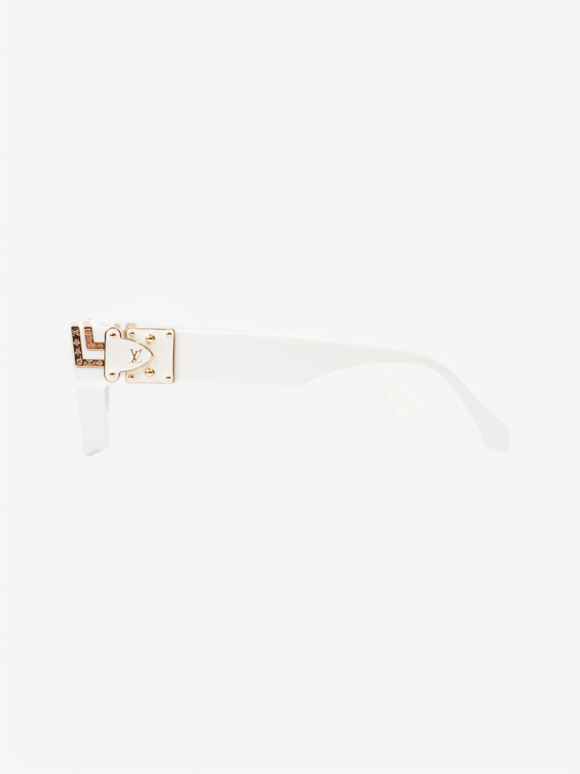Louis Vuitton 1.1 Millionaires Sunglasses Acetate 145mm White Gold