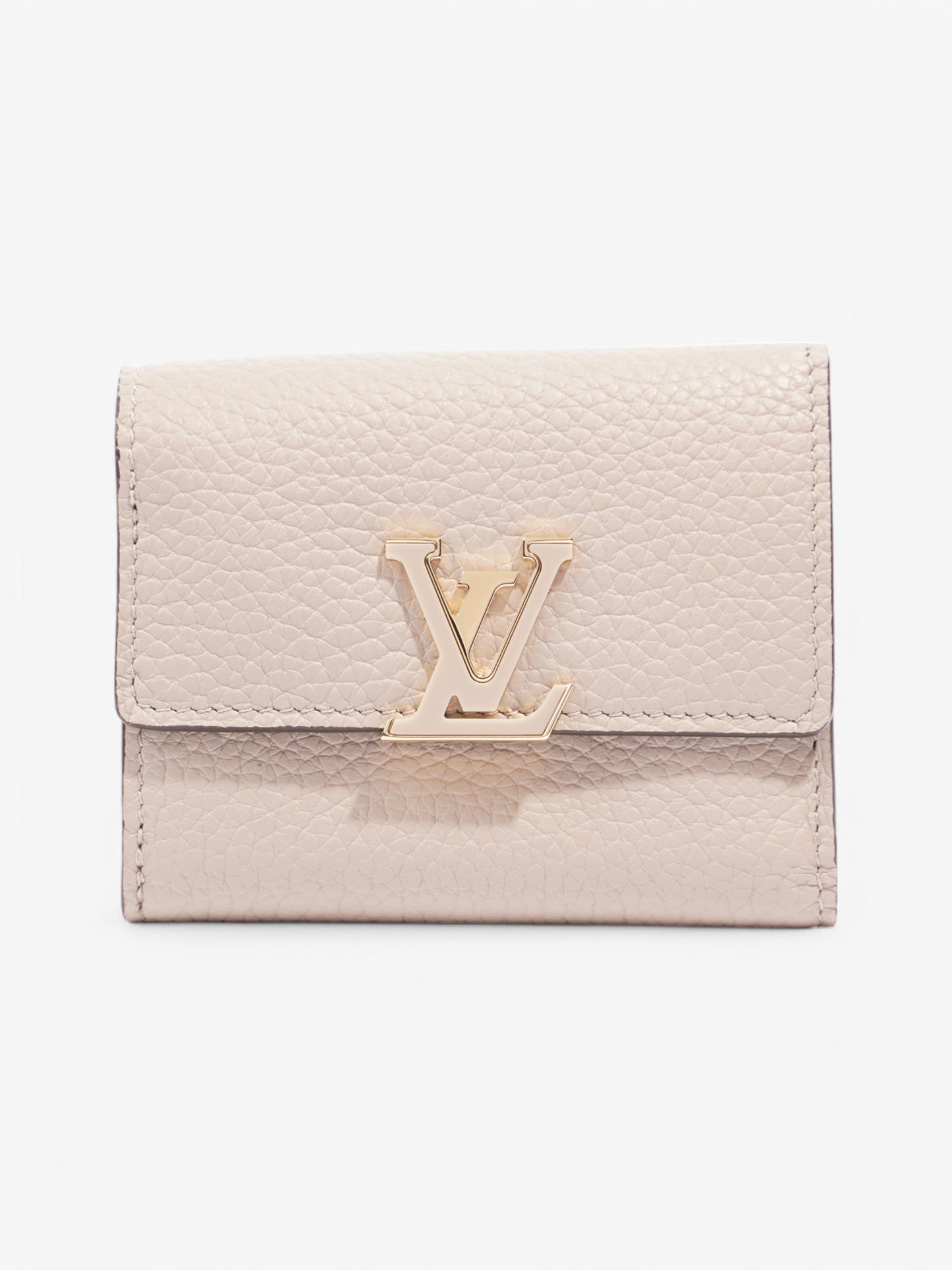 Louis Vuitton Capucines Leather Beige XS Wallet Case