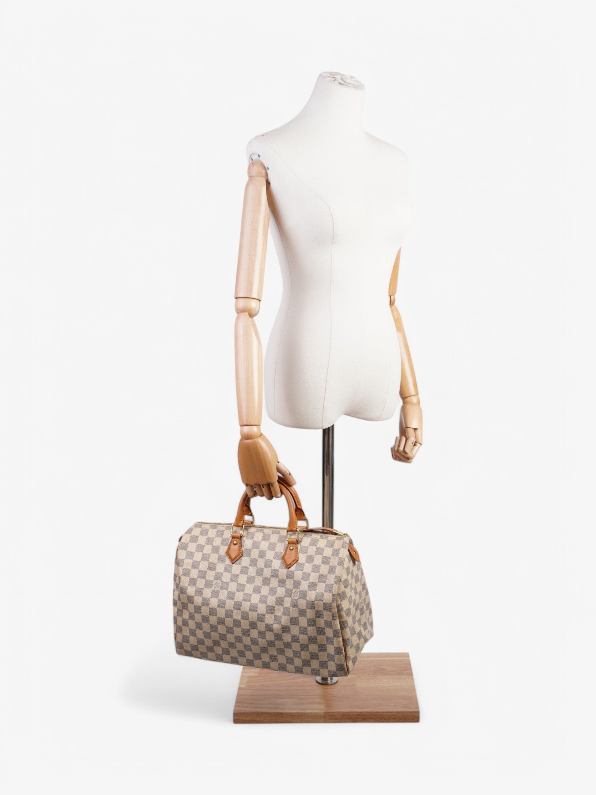 Louis Vuitton Speedy Azur Coated 35 Canvas Coated Canvas Damier Apparel Canvas 41