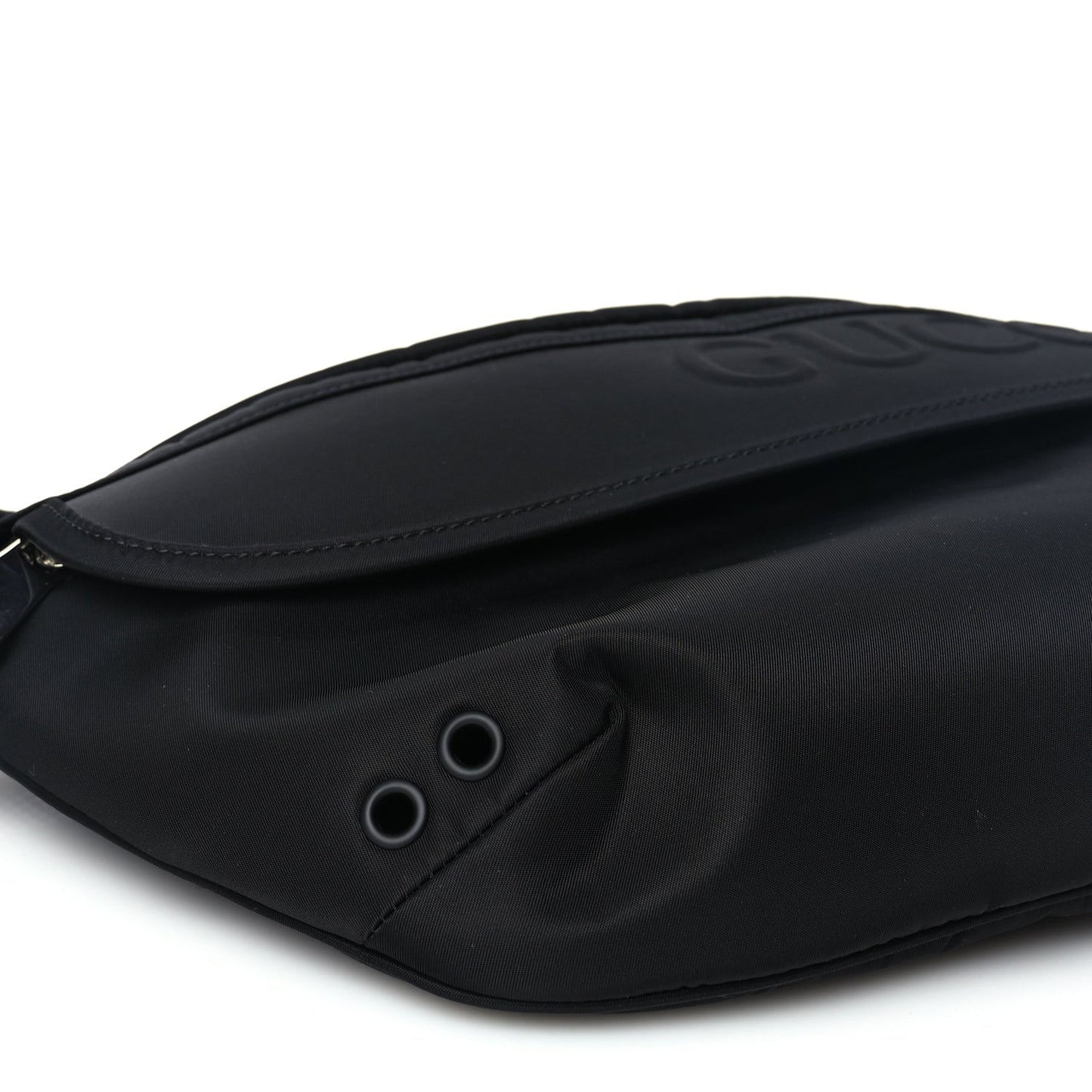 Gucci Nylon Large Logo Belt Bag Black