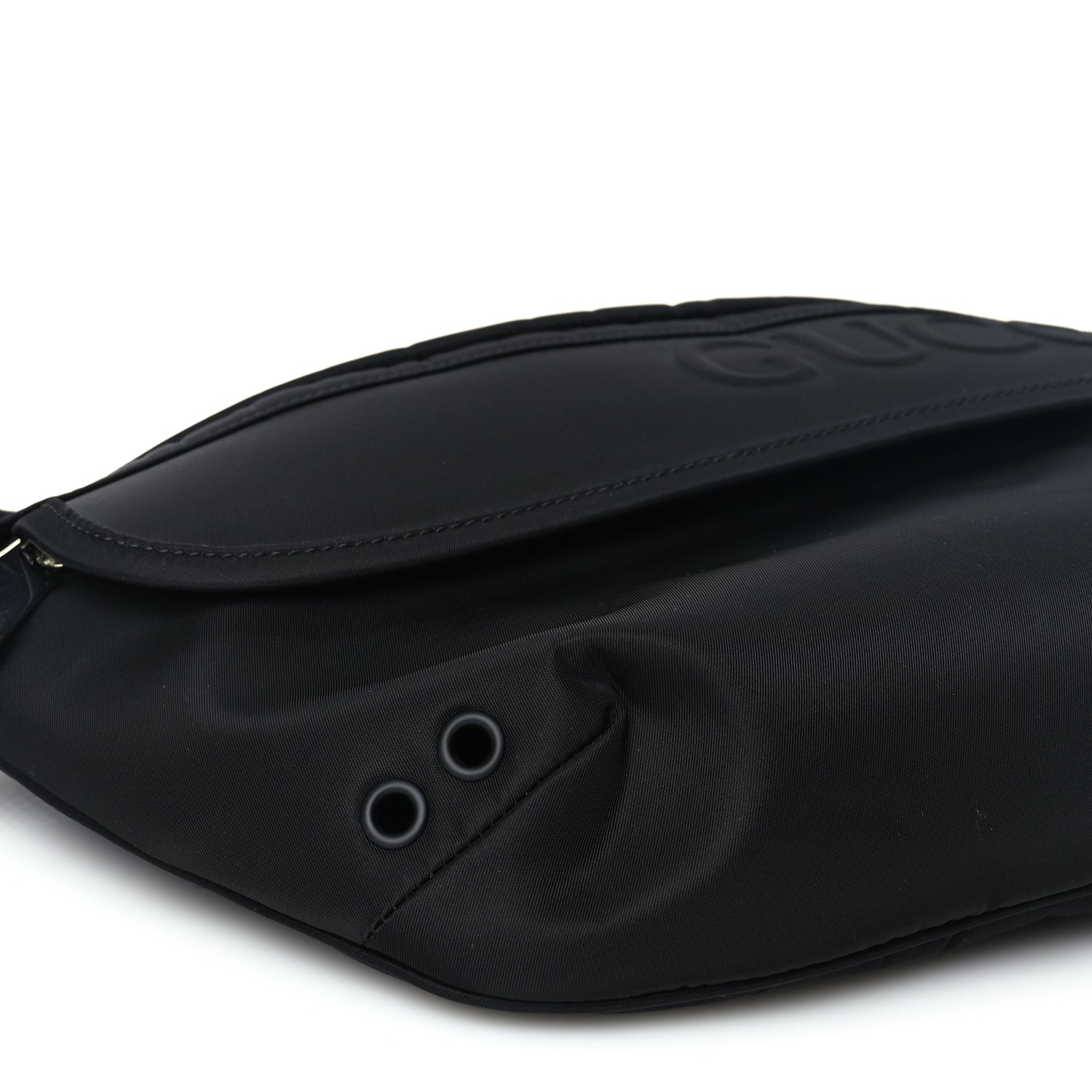 Gucci Nylon Large Logo Belt Bag Black