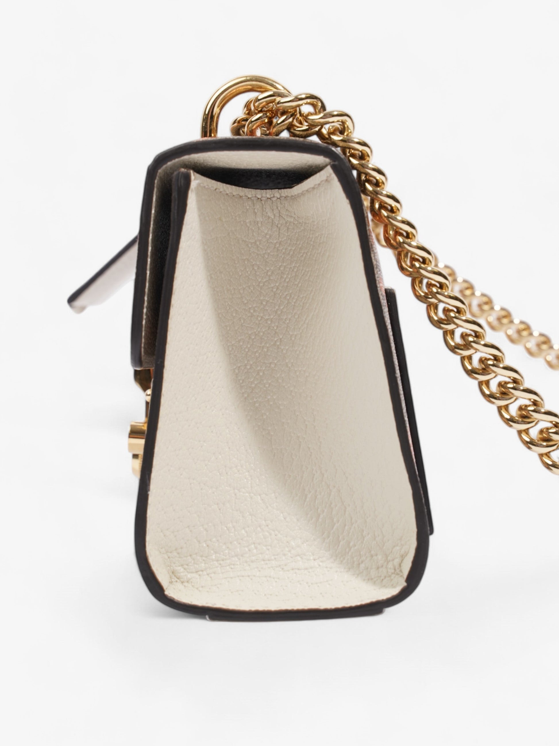 Gucci Padlock Berry Shoulder Bag Supreme Rose Canvas Gold