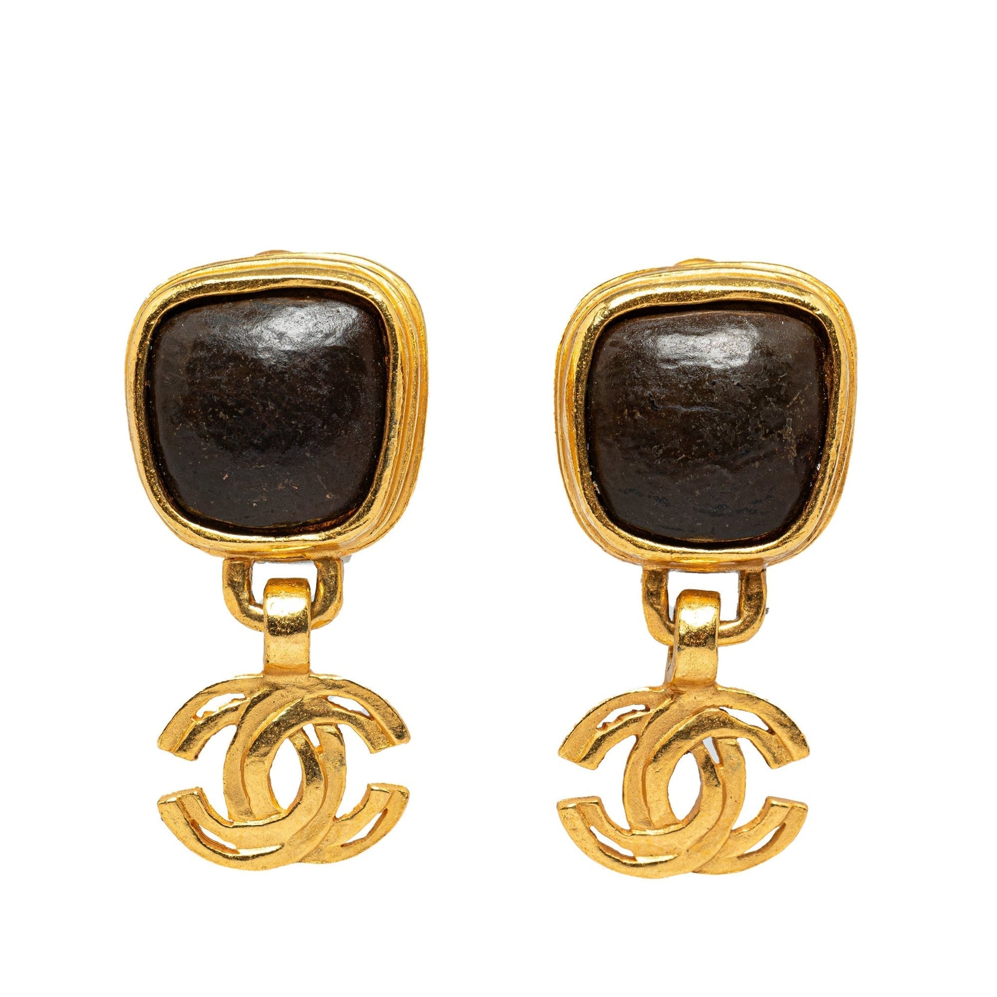 CHANEL CC Clip-on Earrings Costume Earrings