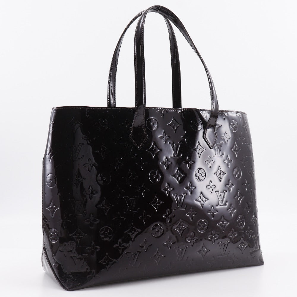 Louis Vuitton M91645 Vernis -purple Wilscher MM Monogram Red Tote Bag