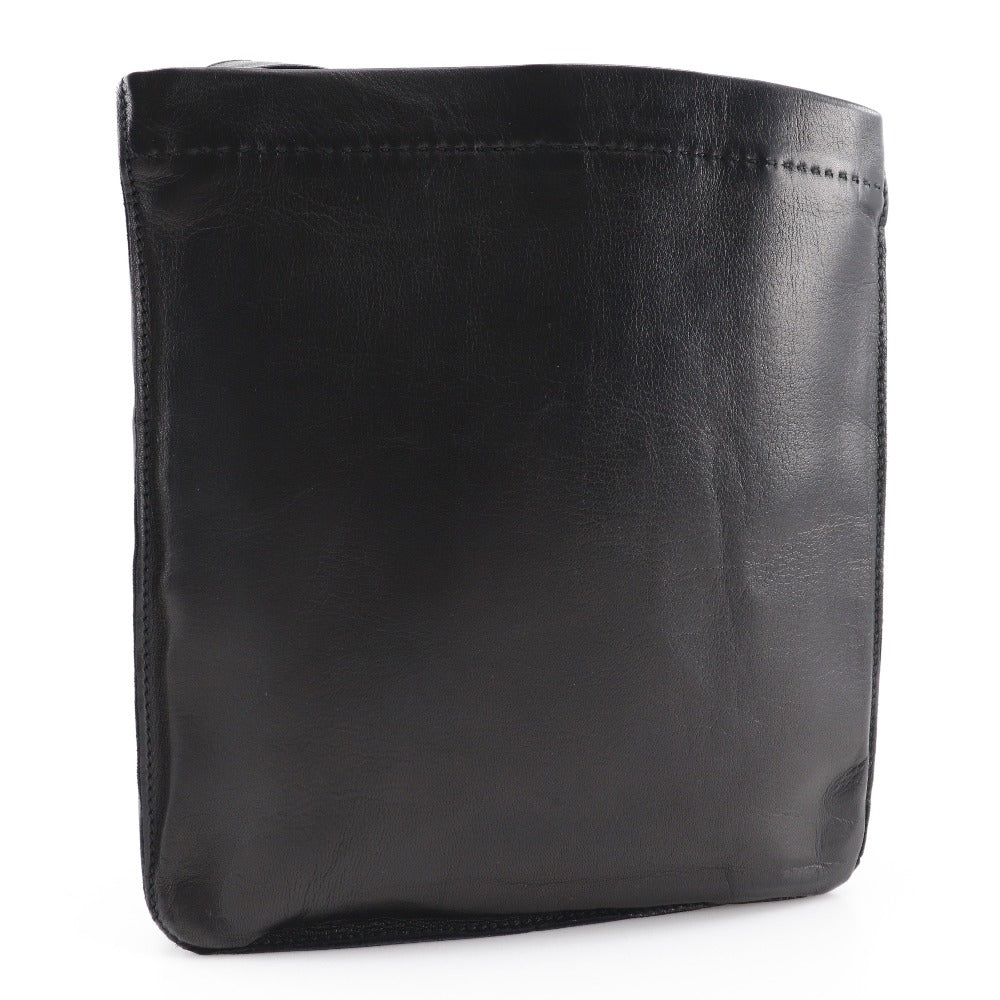 Hermes Shoulder Bag Calfskin Toudu Black