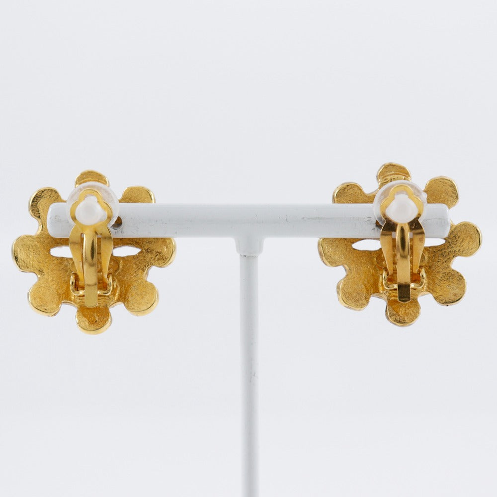 CHANEL Earring Plated Gold gold   COCO Mark Women  