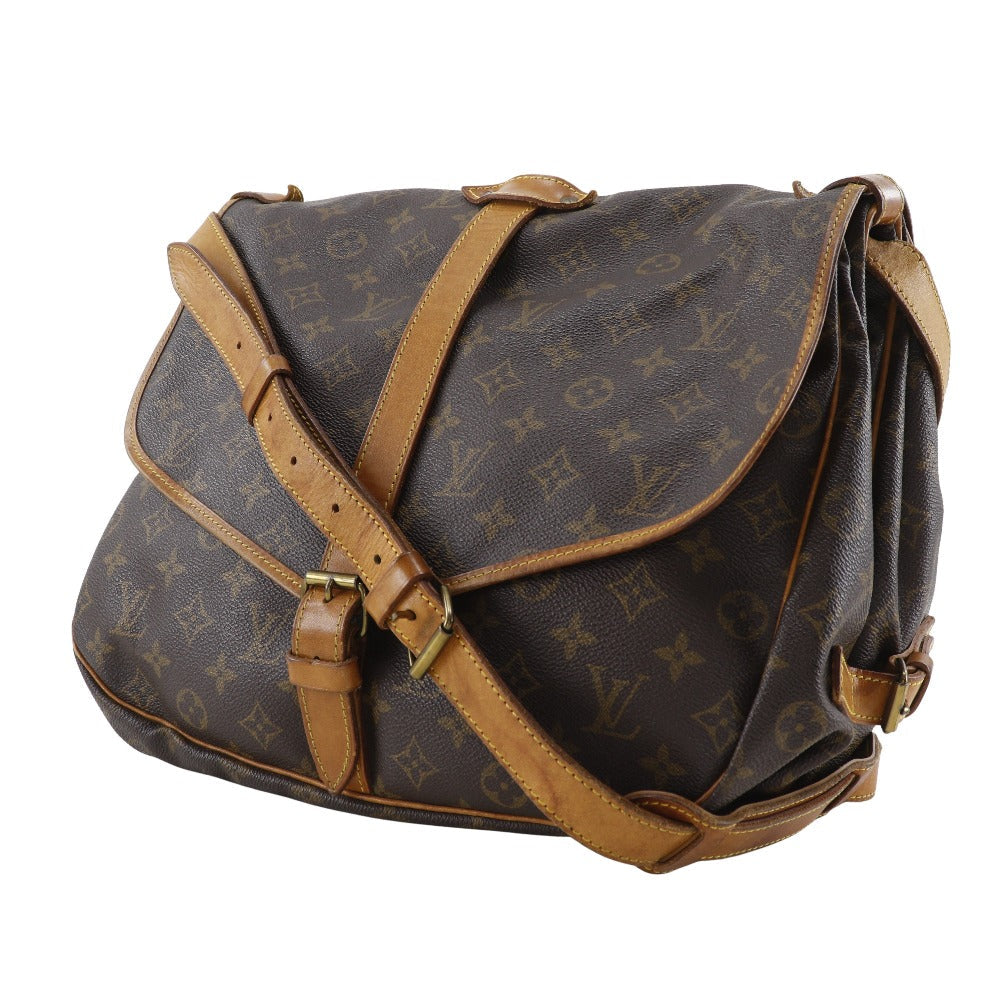 Louis Vuitton M42254 Samuel 35 Monogram Canvas Brown Shoulder Bag