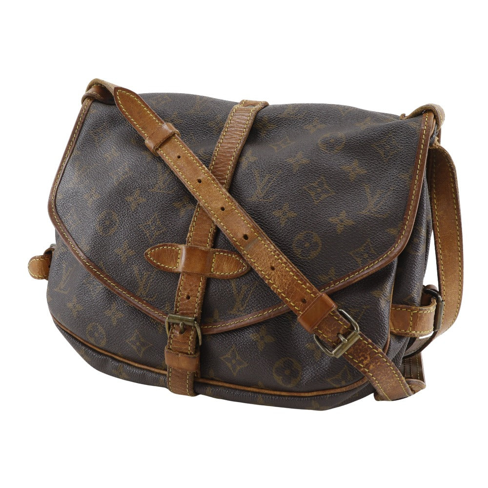 Louis Vuitton M42256 Saumur 30 Monogram Canvas Brown Shoulder Bag 8